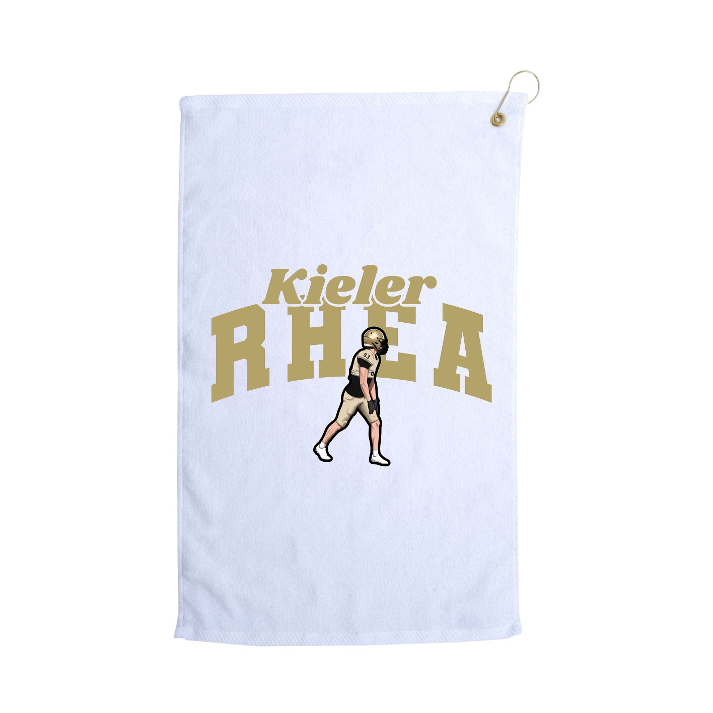 Golf Towel — Signature Arch in White