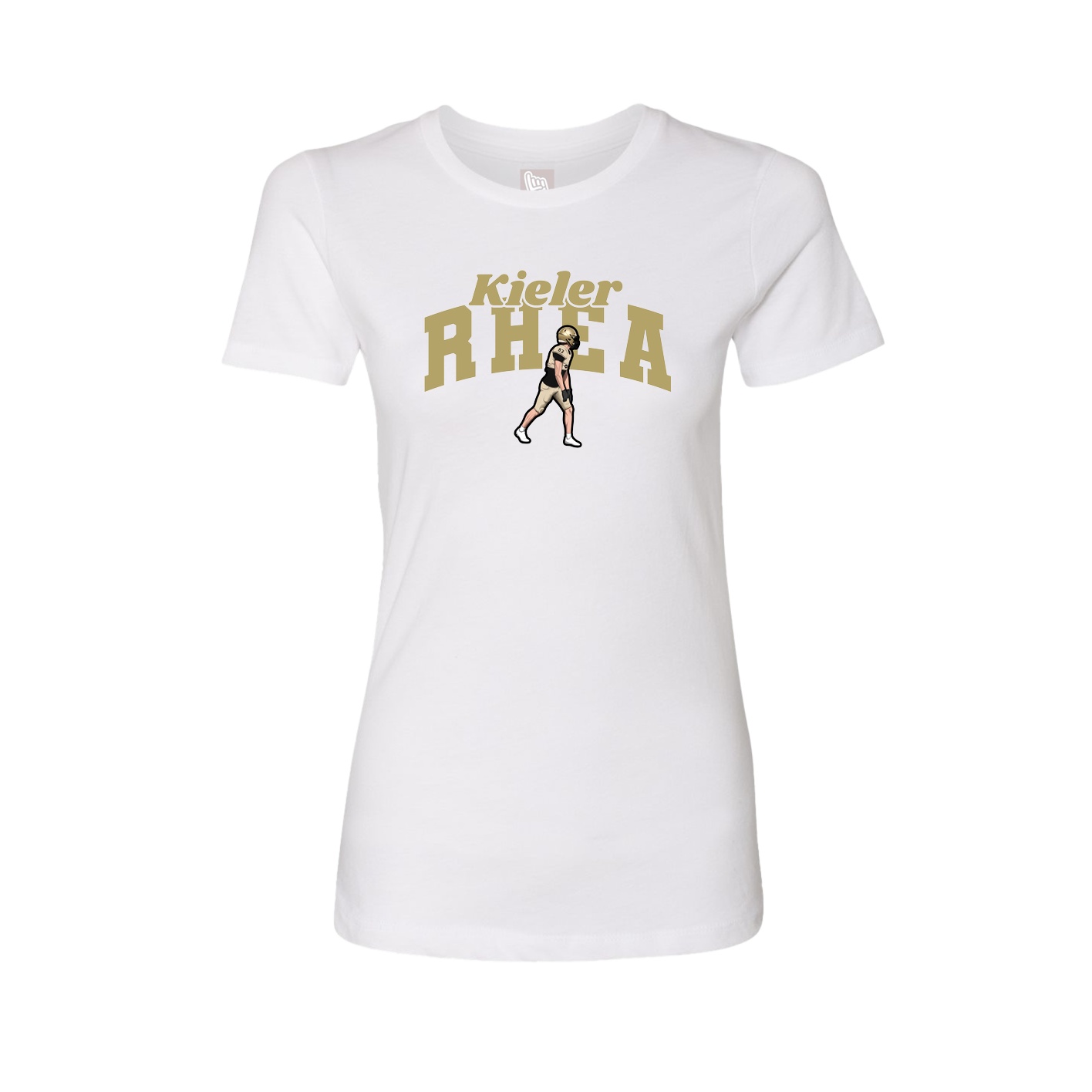 Womens Tee — Signature Arch in White