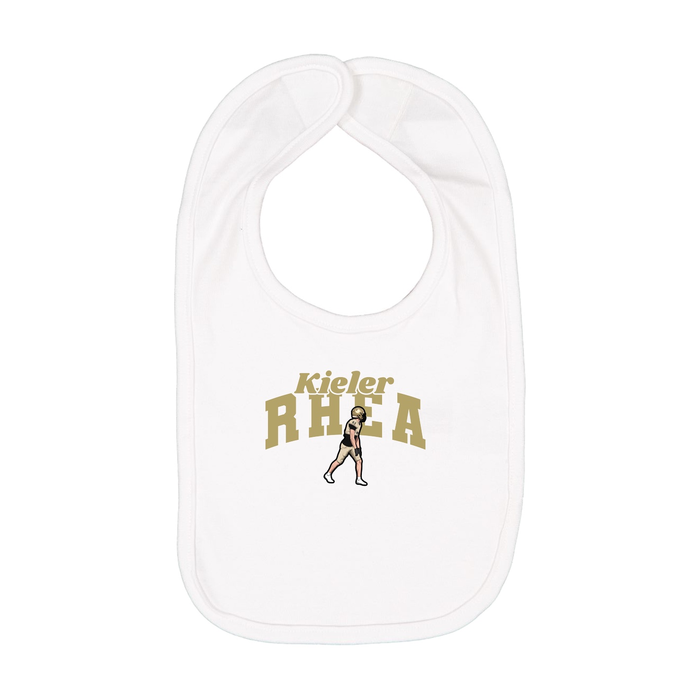 Infant Bib — Signature Arch in White