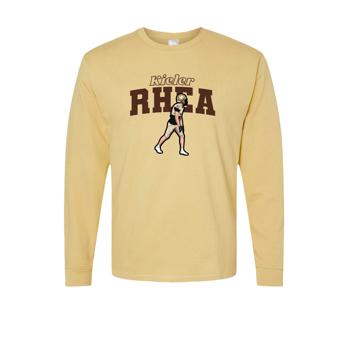 Long Sleeve Tee — Name Arch in Vegas Gold