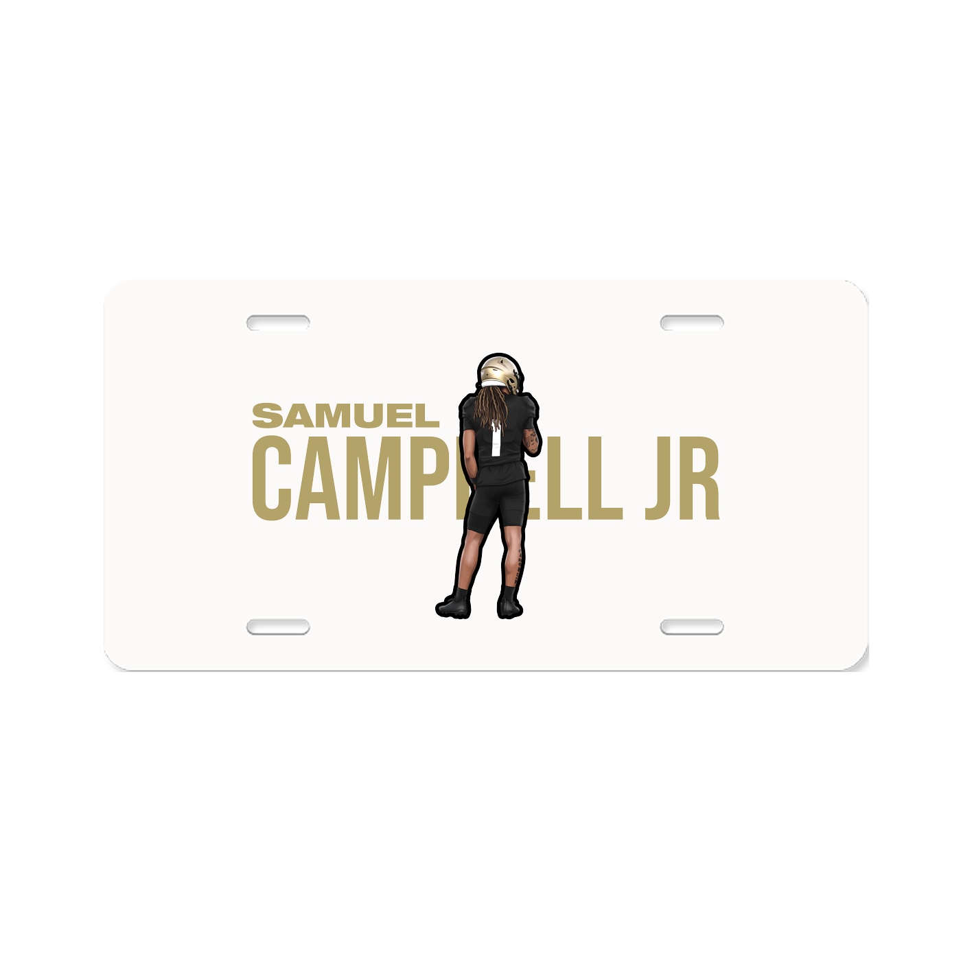 License Plate — Player Name in Classic