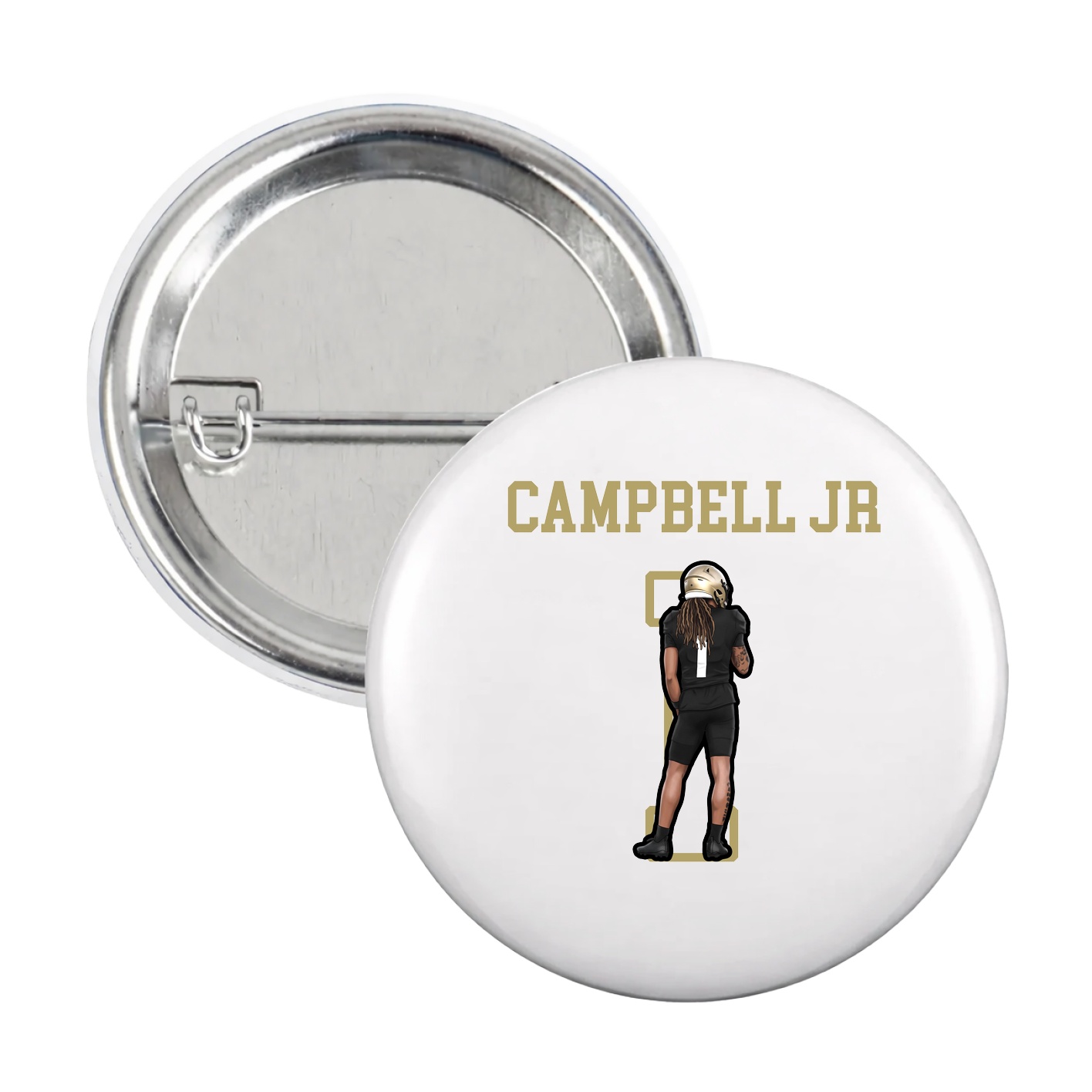 Game Day Button — Shirsey in White