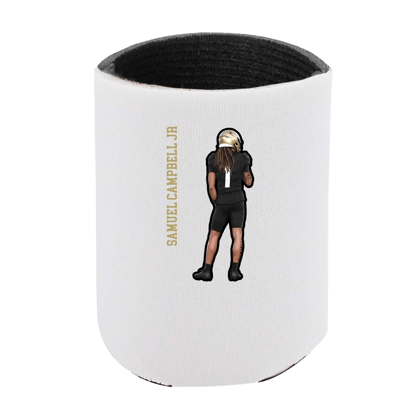 Can Holder — Name Vertical in White