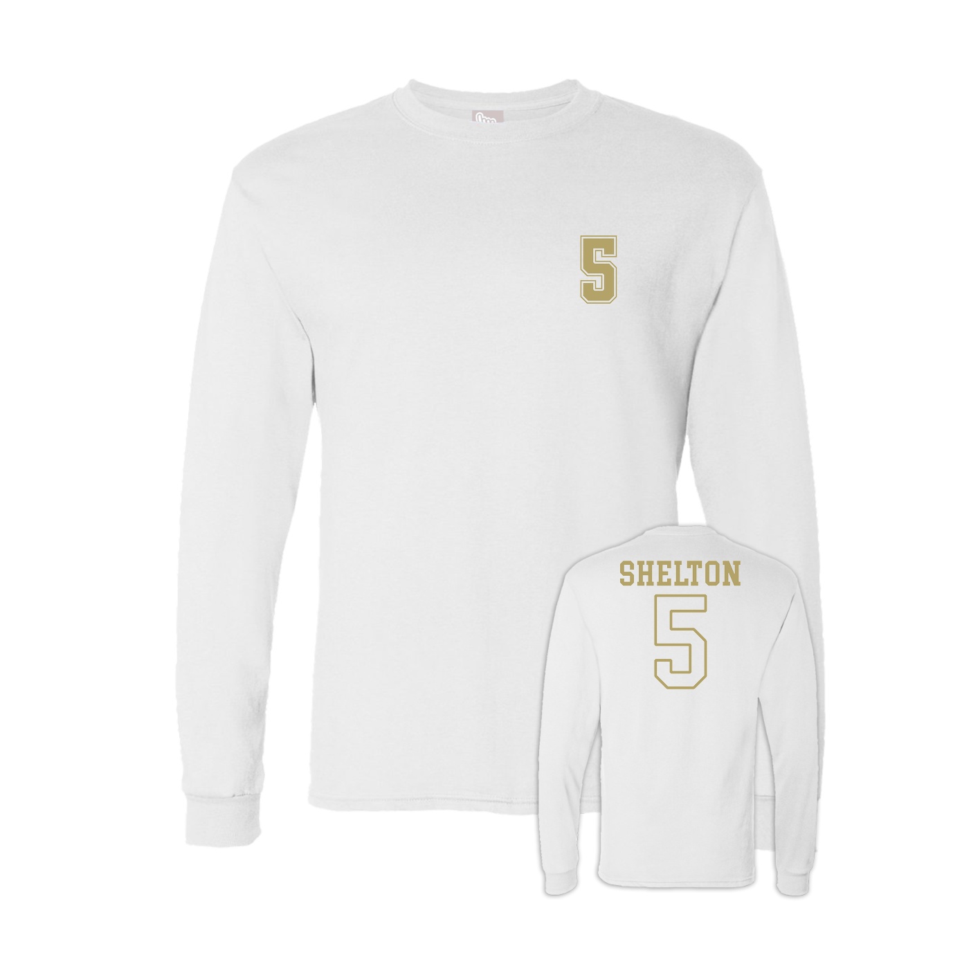 Long Sleeve Tee — Chest Back in White