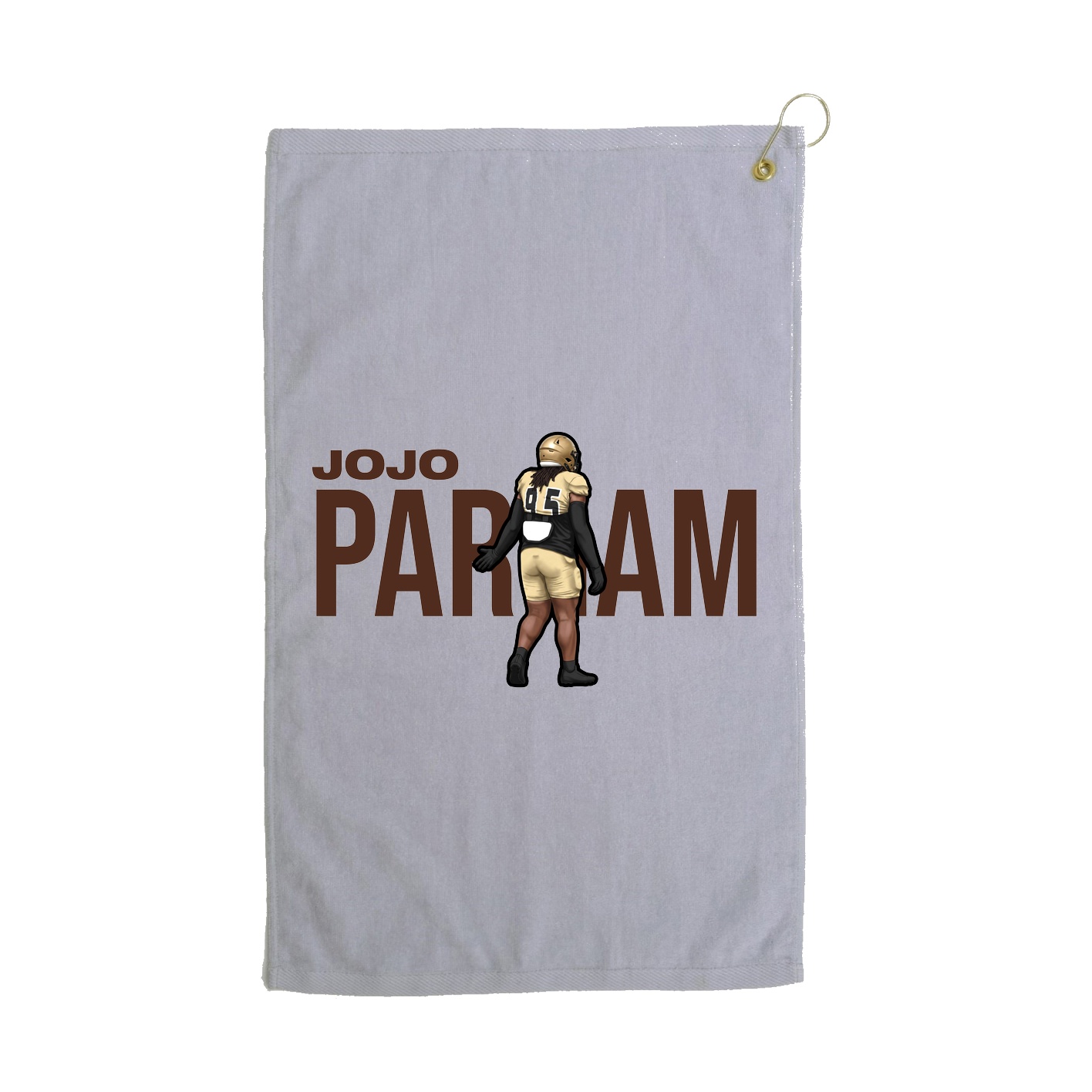 Golf Towel — Player Name in Grey