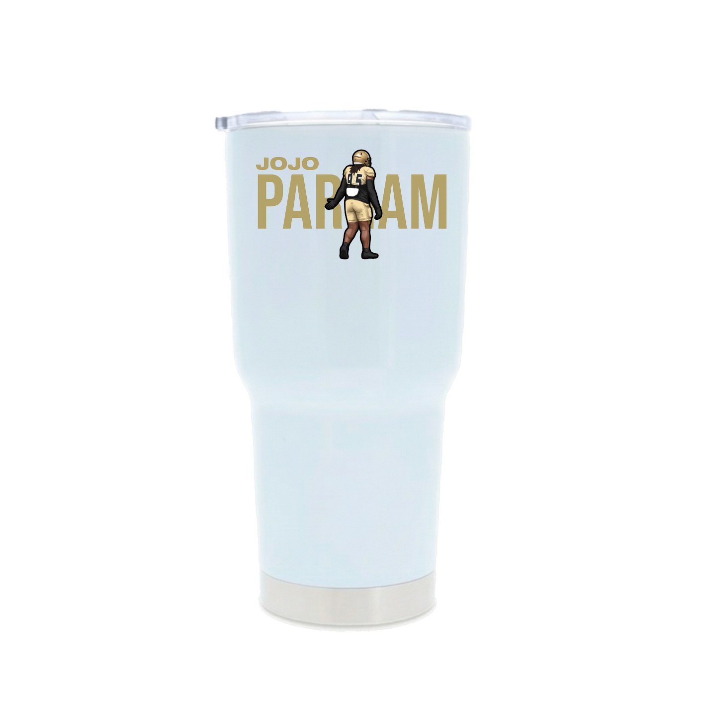 30oz Stainless Steel Tumbler — Player Name in White