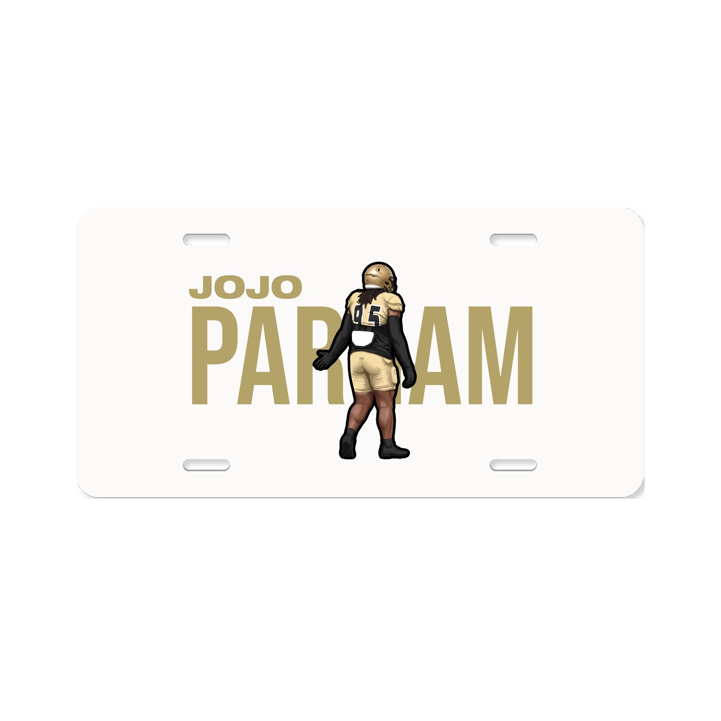 License Plate — Player Name in Classic