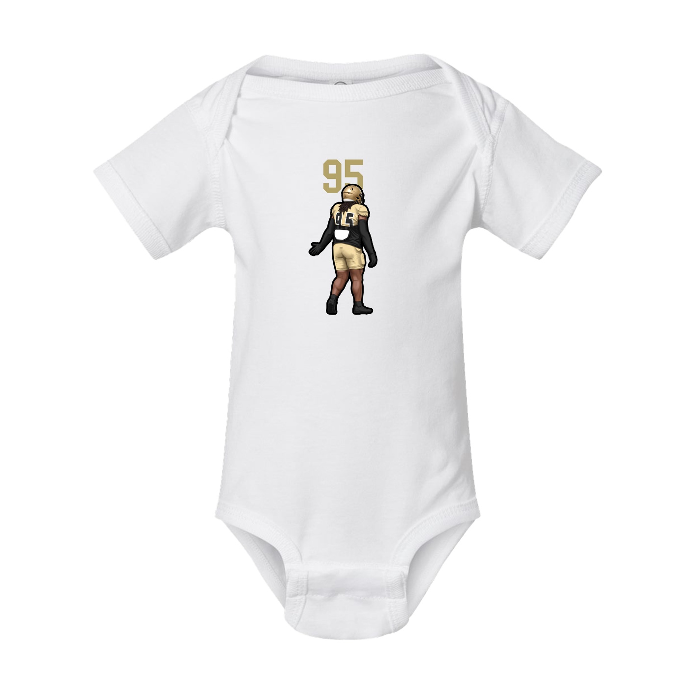 Baby Onesie — Number Top in White