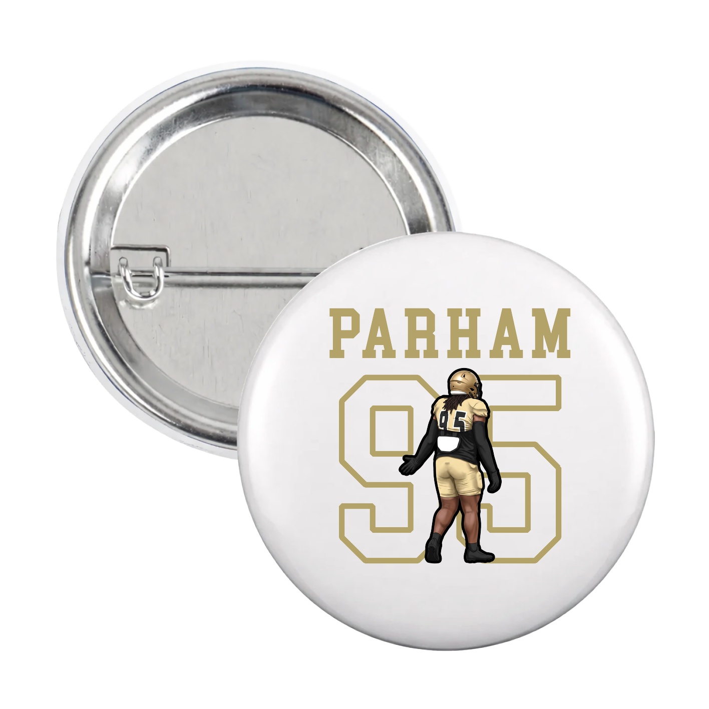 Game Day Button — Shirsey in White