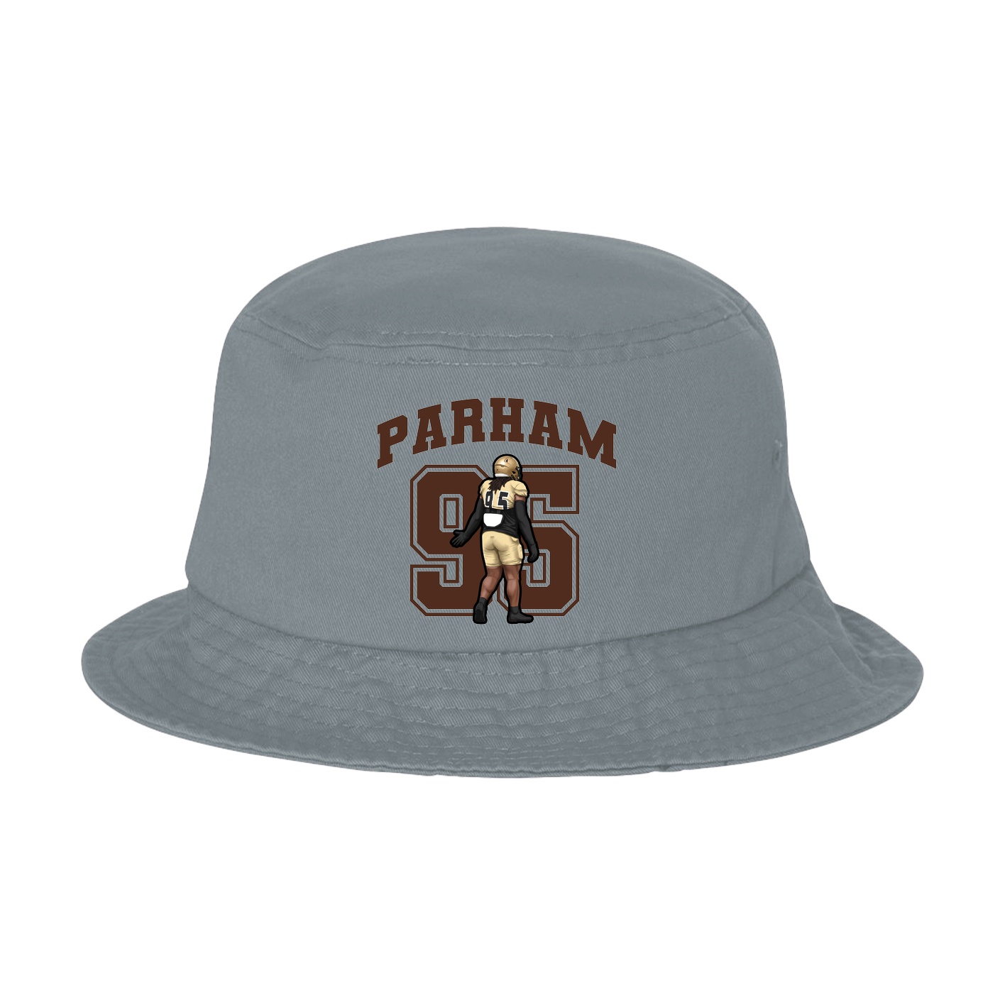 Bucket Cap — Number in Grey