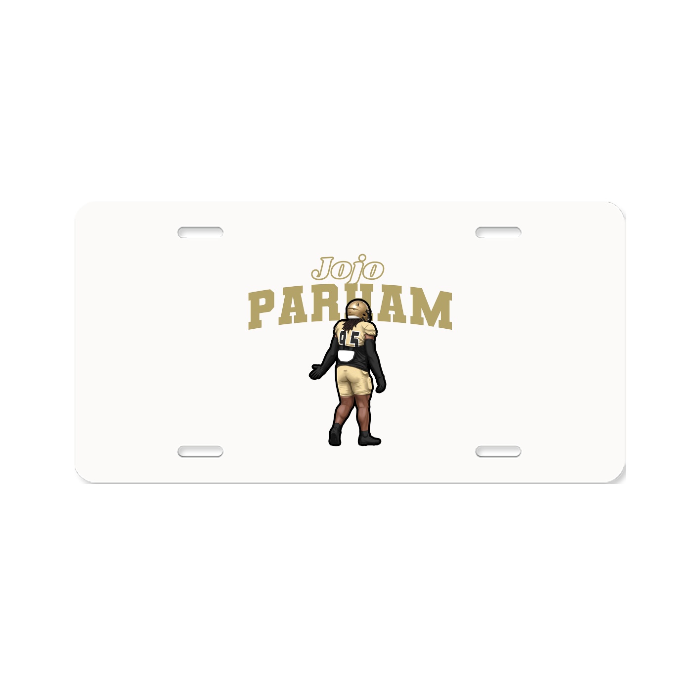 License Plate — Name Arch in Classic