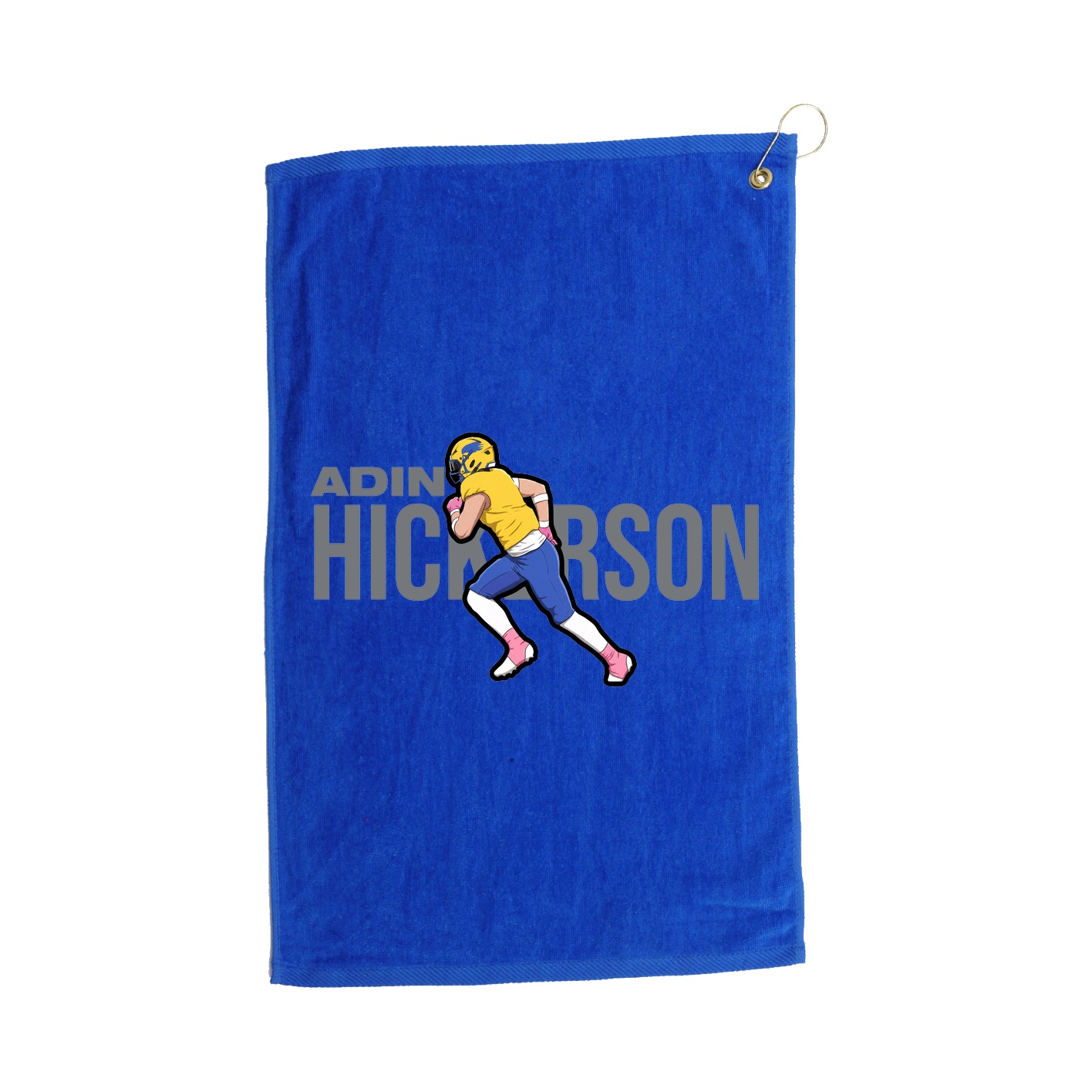 Golf Towel — Player Name in Royal