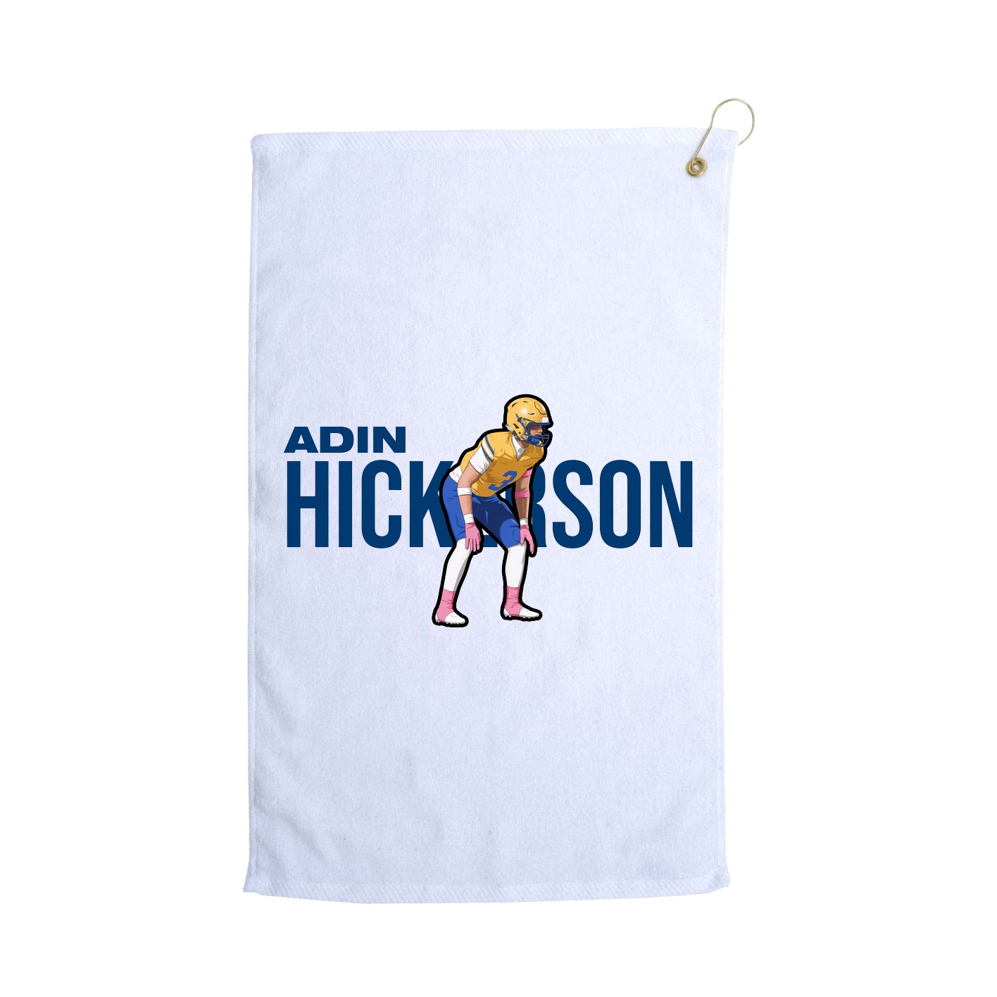Golf Towel — Player Name in White