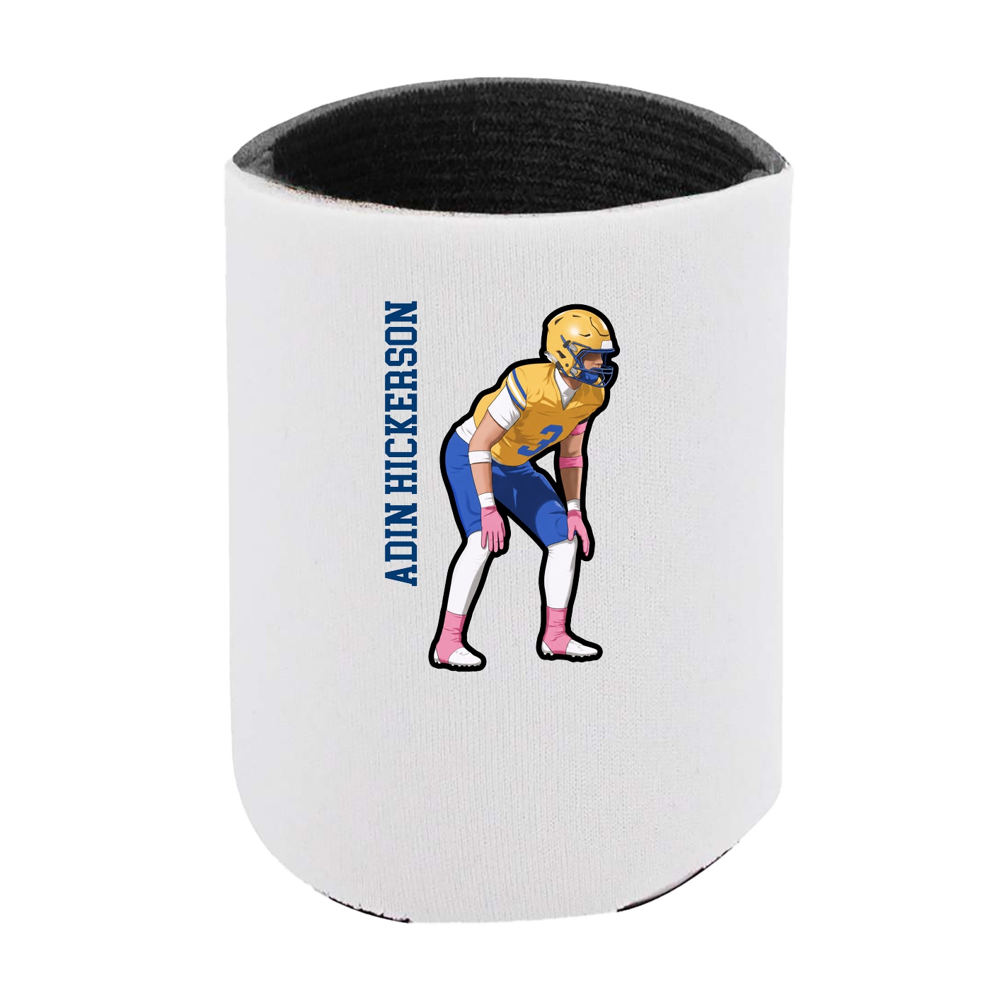 Can Holder — Name Vertical in White