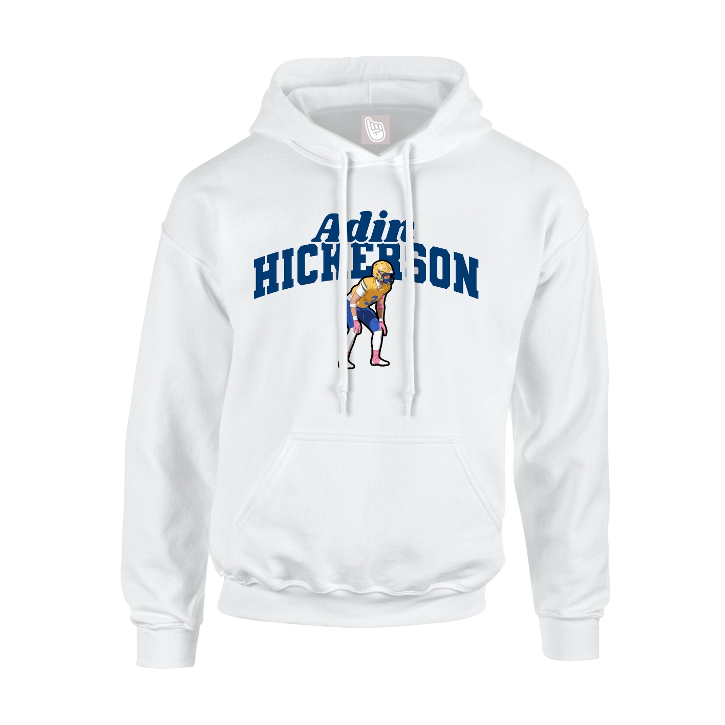 Hoodie — Signature Arch in White