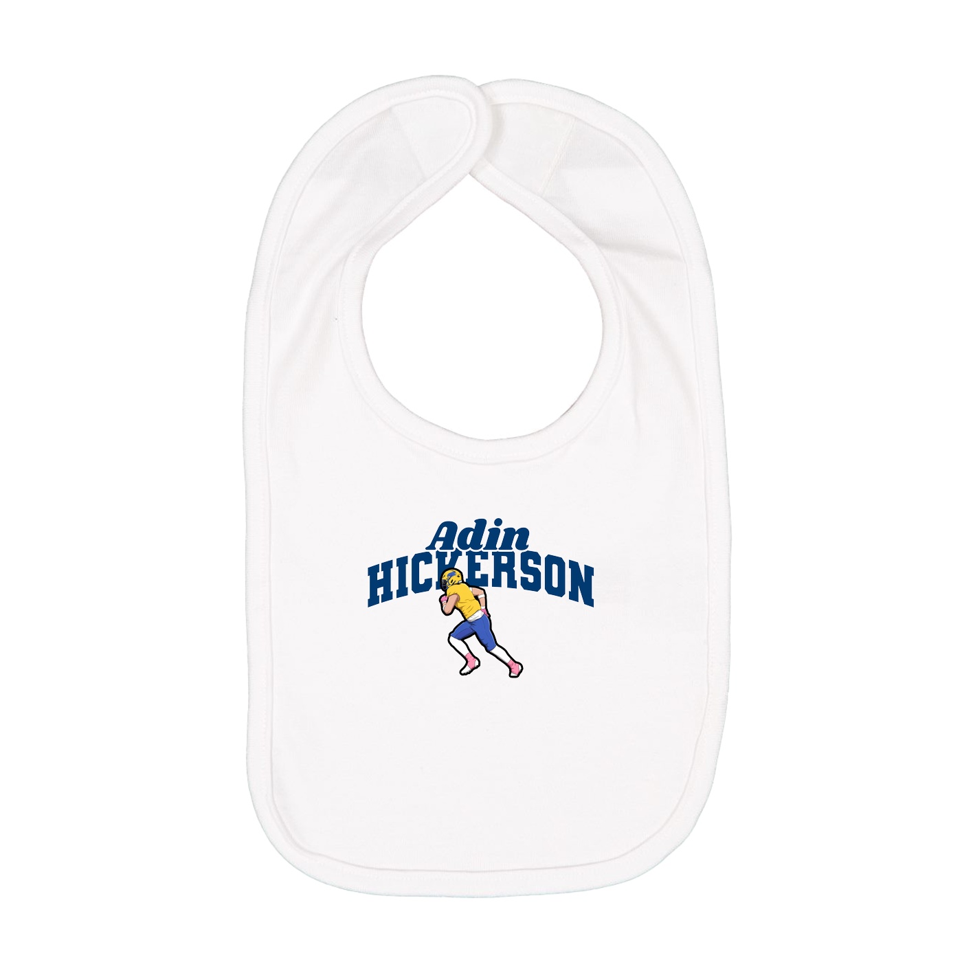 Infant Bib — Signature Arch in White