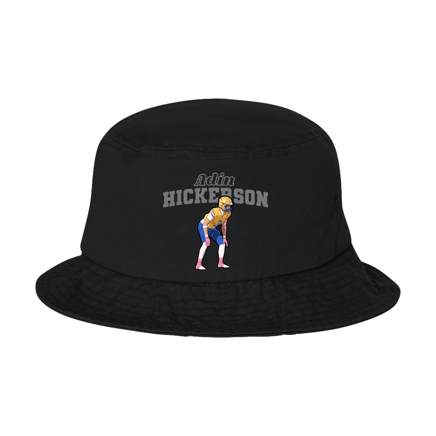 Bucket Cap — Name Arch in Black