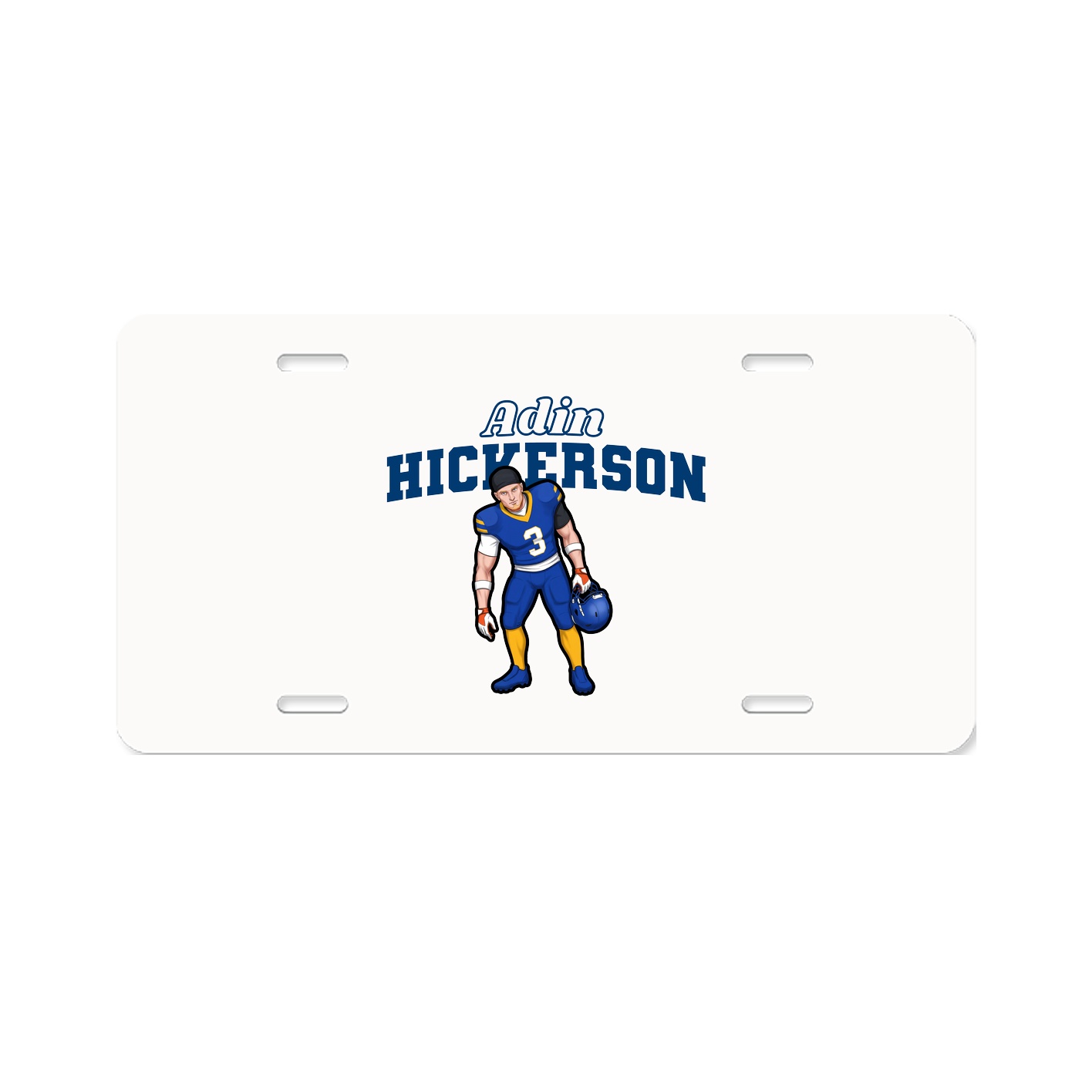License Plate — Name Arch in Classic