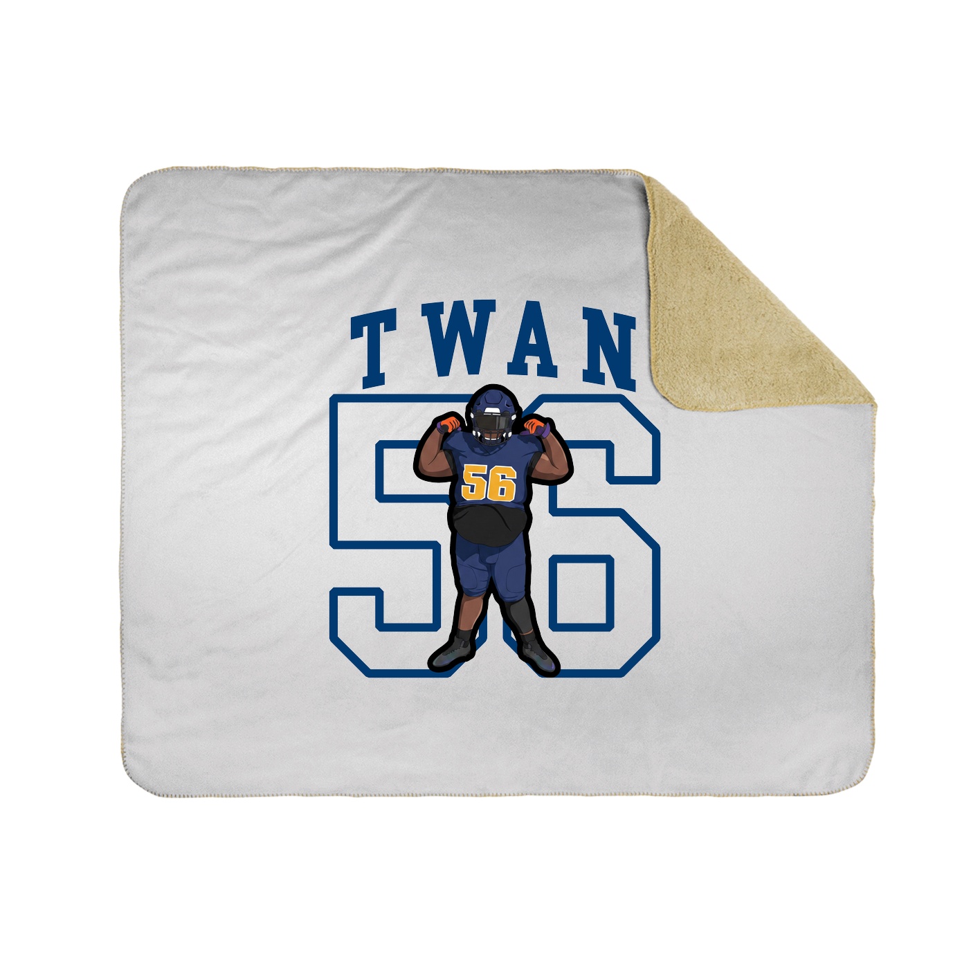 Throw Blanket — Shirsey in White