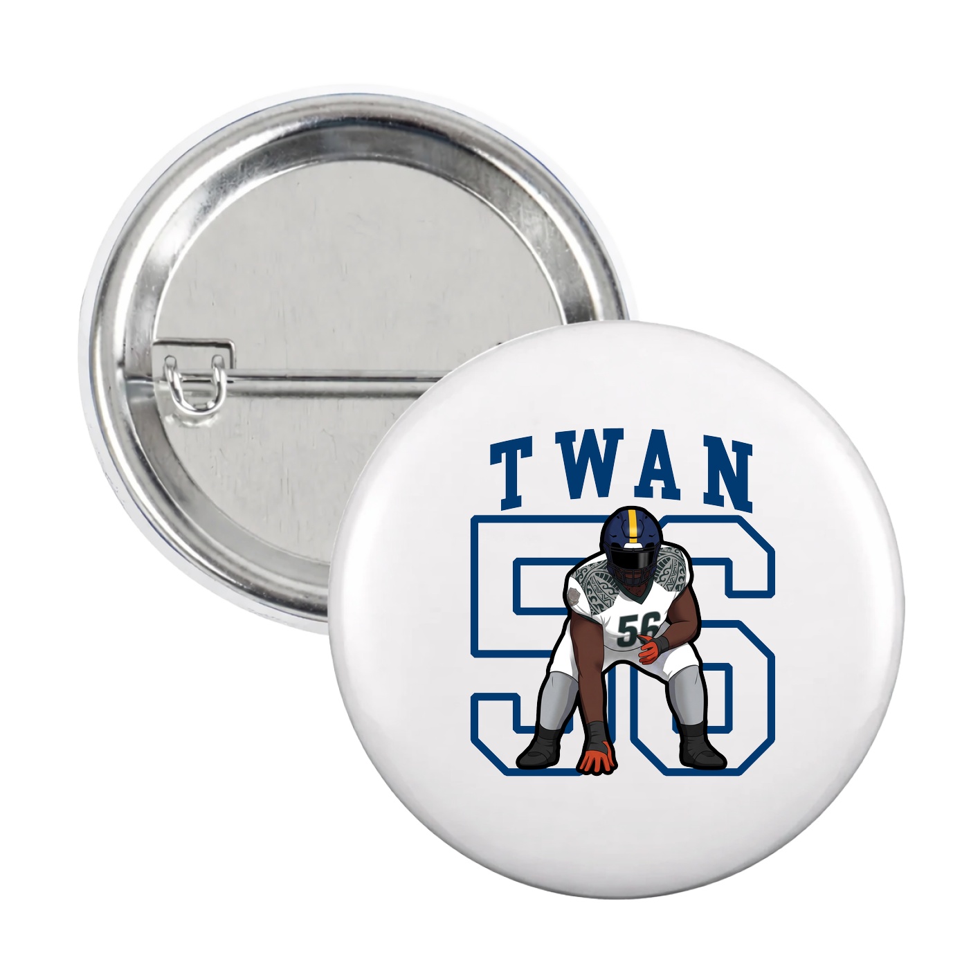 Game Day Button — Shirsey in White