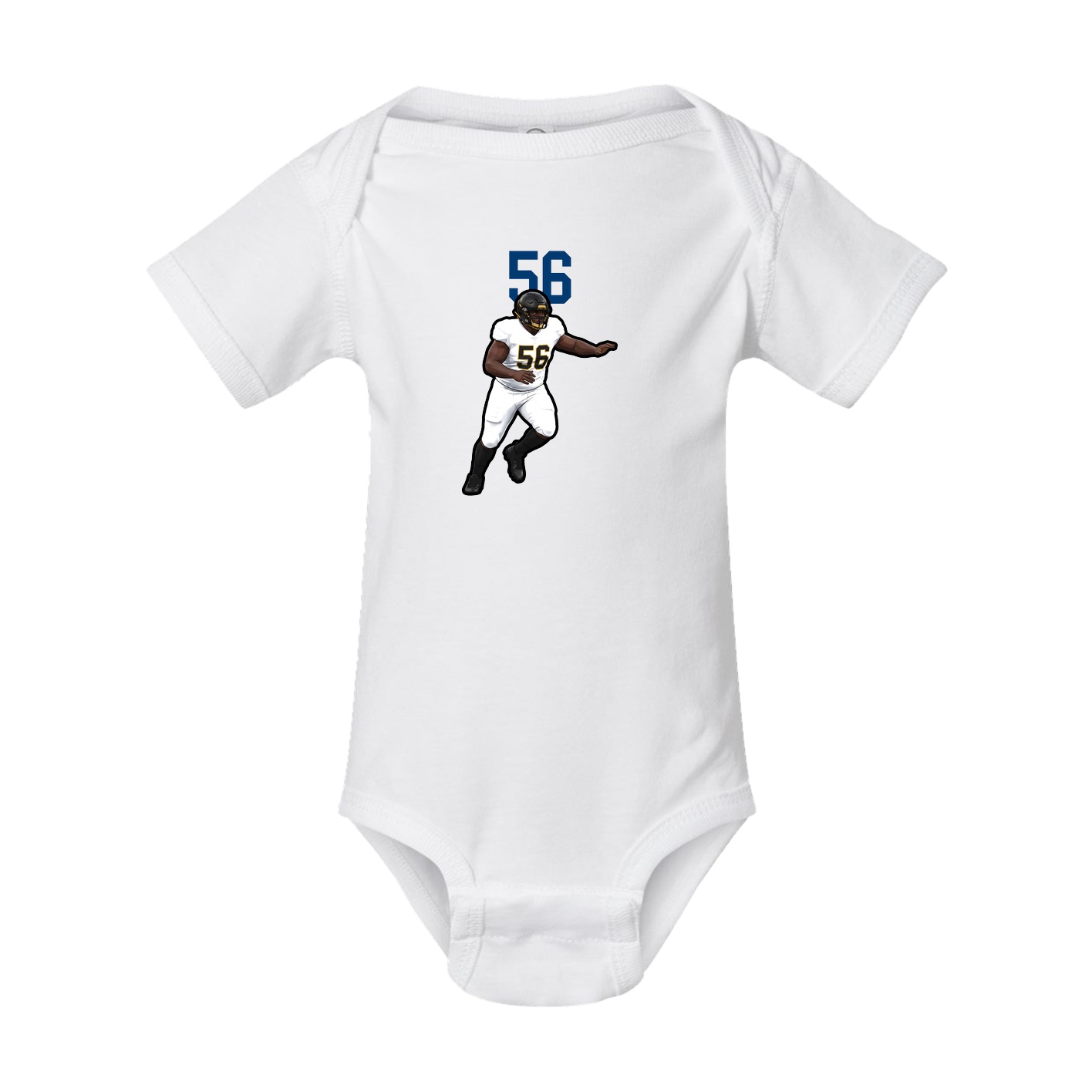 Baby Onesie — Number Top in White