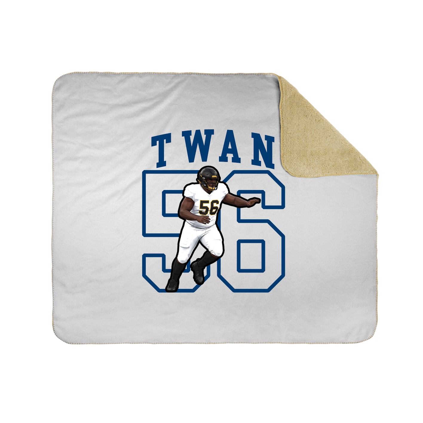 Throw Blanket — Shirsey in White