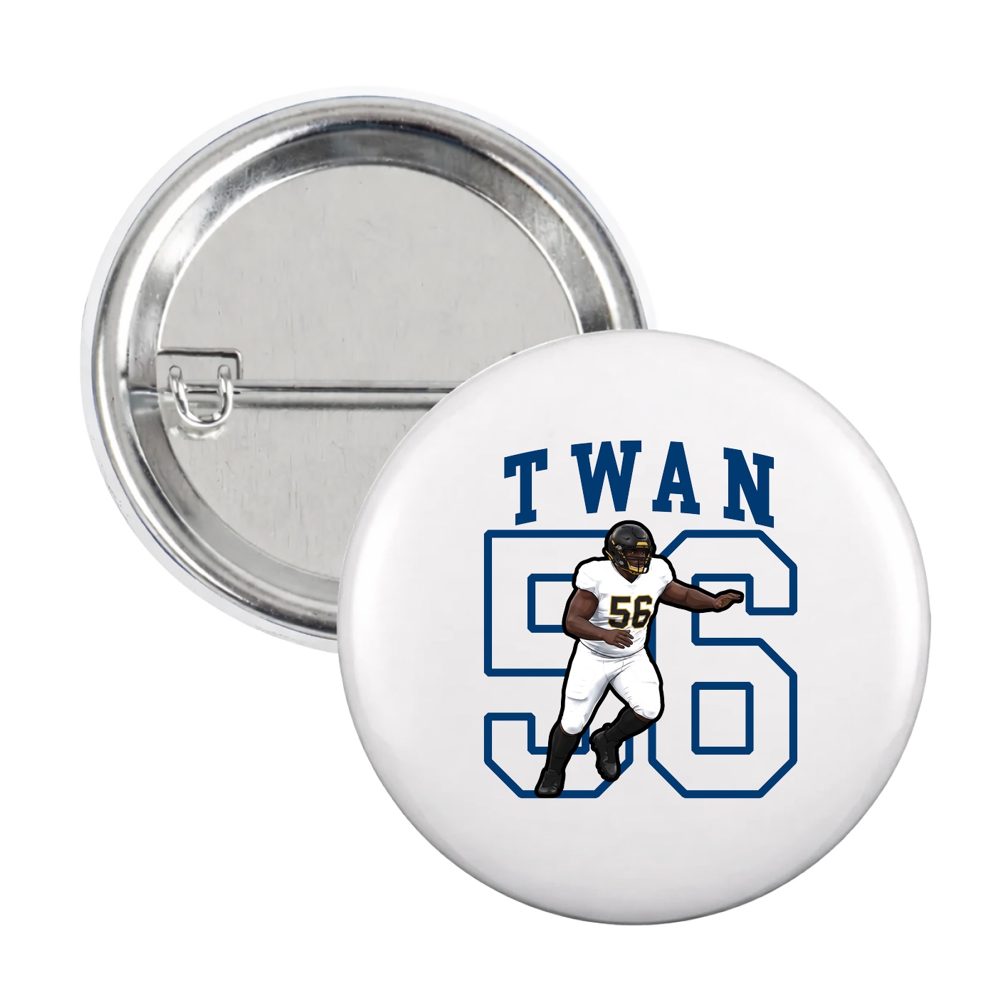 Game Day Button — Shirsey in White