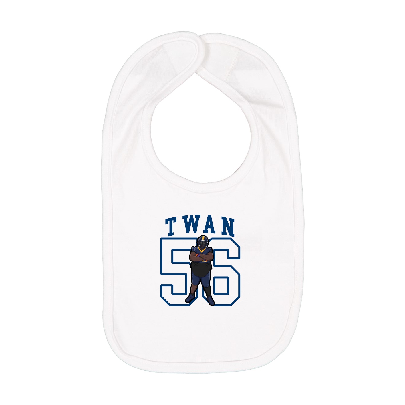 Infant Bib — Shirsey in White