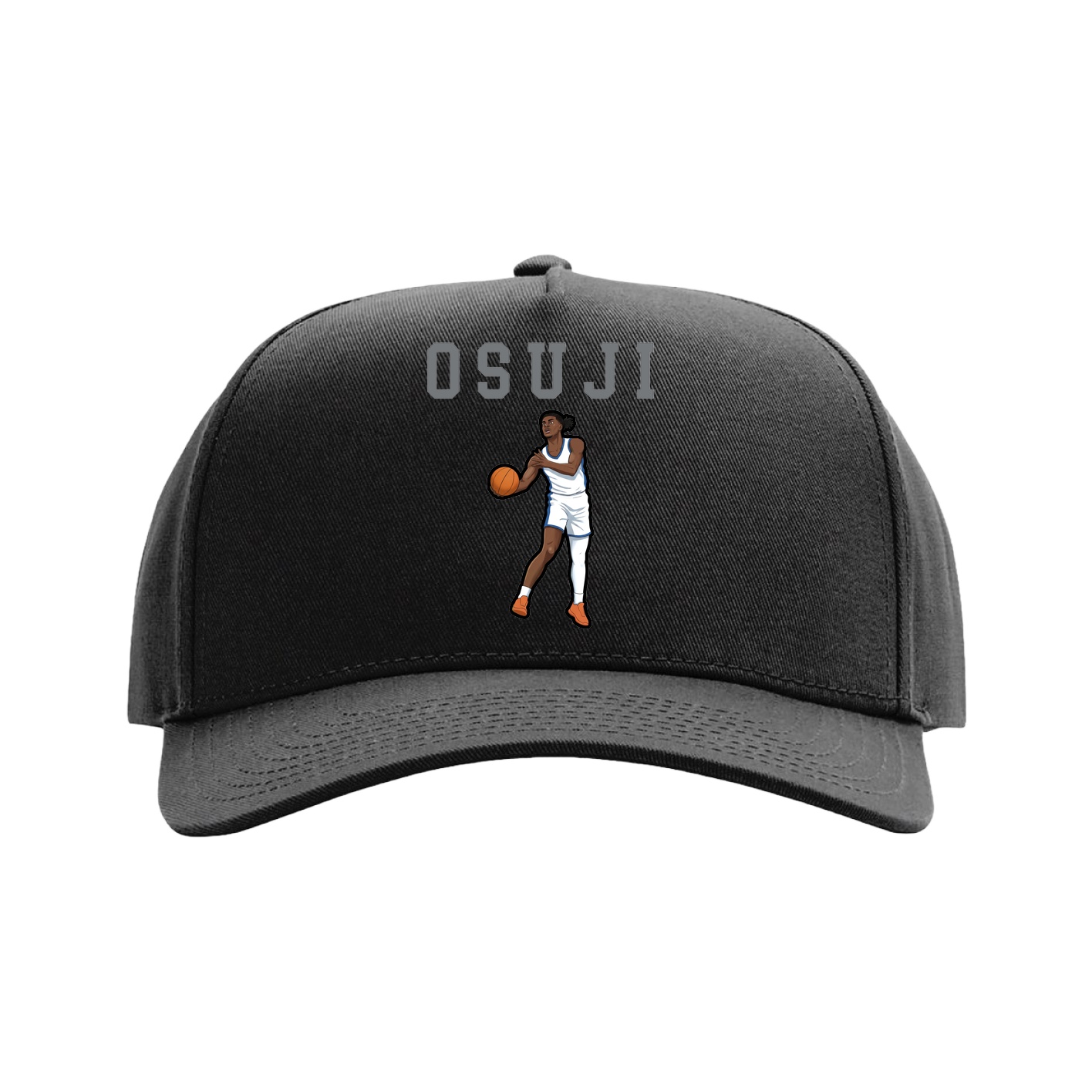 Full Fabric Five-Panel Champ Cap — Shirsey in Black