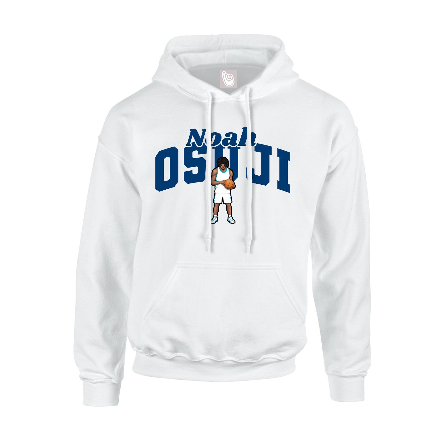 Hoodie — Signature Arch in White