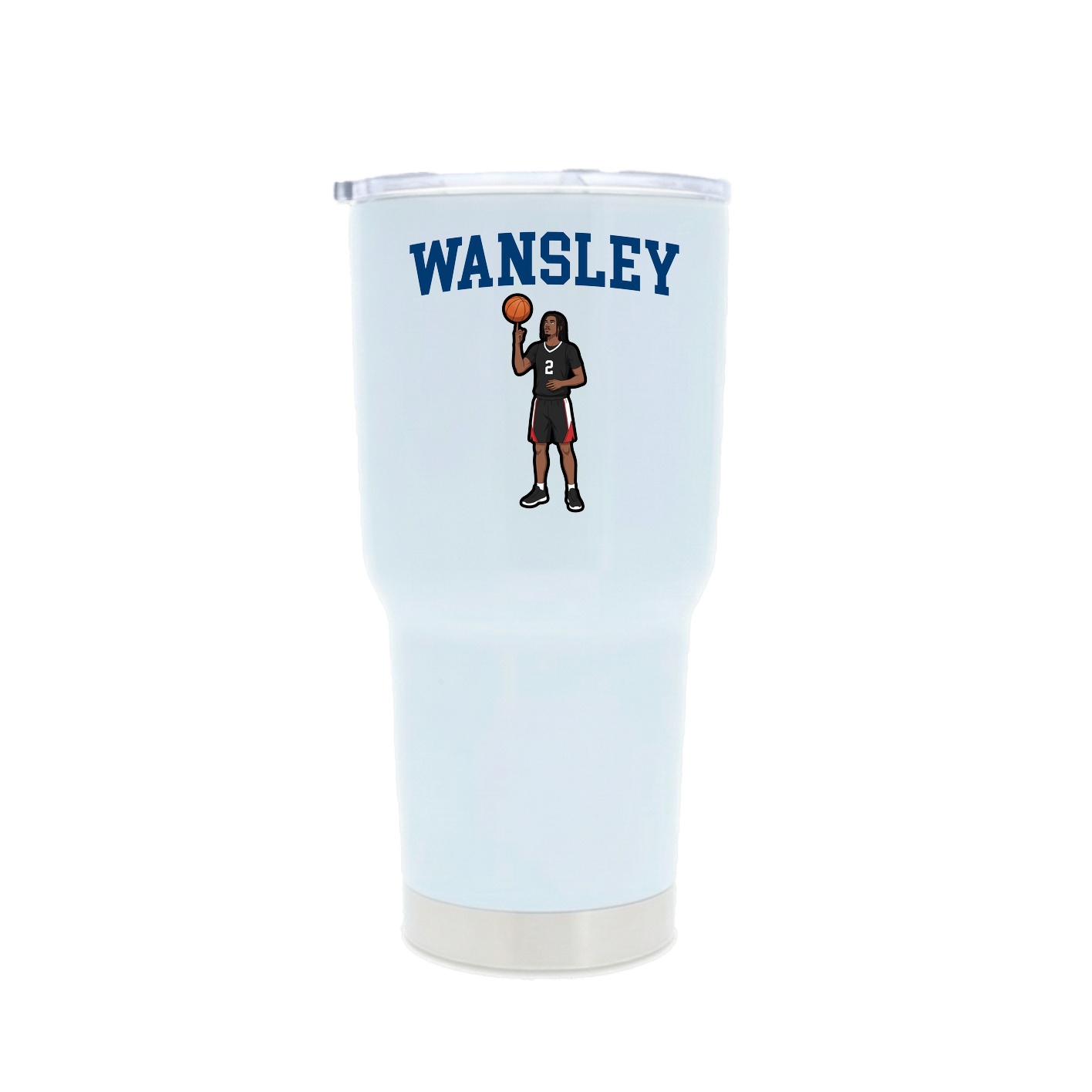30oz Stainless Steel Tumbler — Shirsey in White