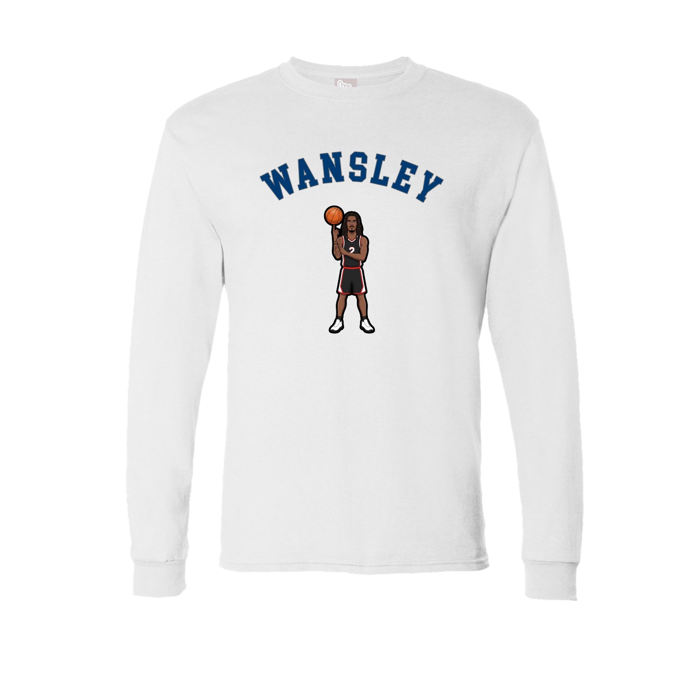 Long Sleeve Tee — Shirsey Arch in White