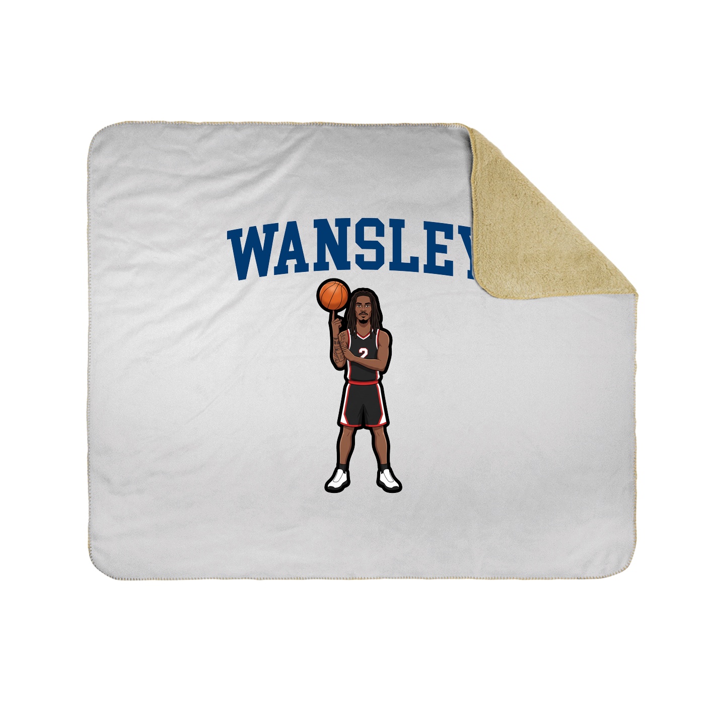 Throw Blanket — Shirsey in White