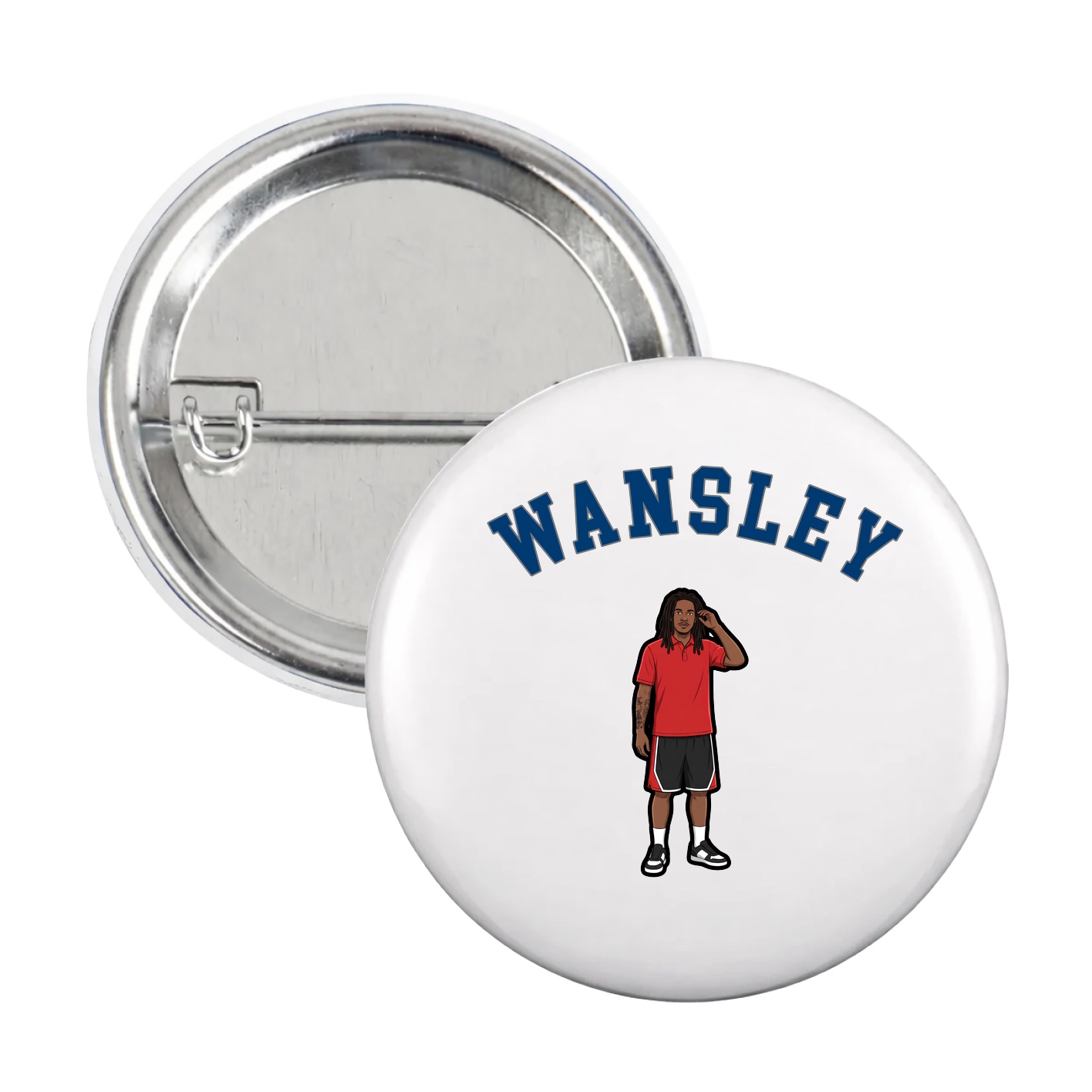 Game Day Button — Shirsey Arch in White