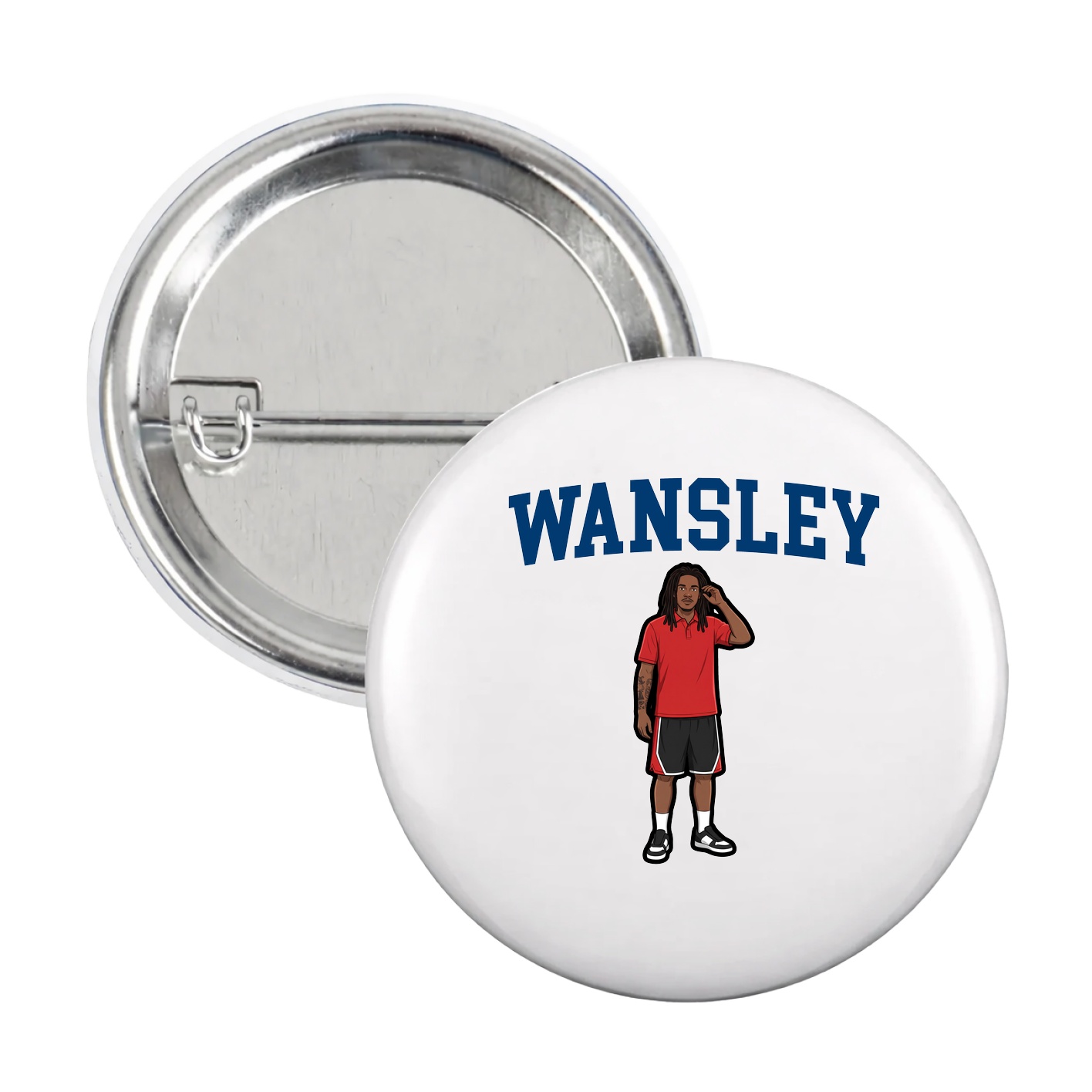 Game Day Button — Shirsey in White