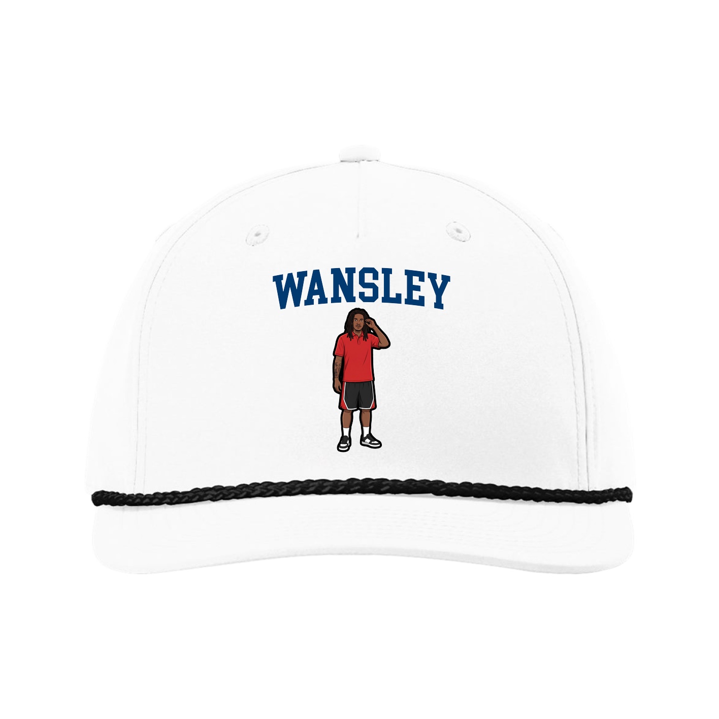 Five-Panel Classic Rope Cap — Shirsey in White