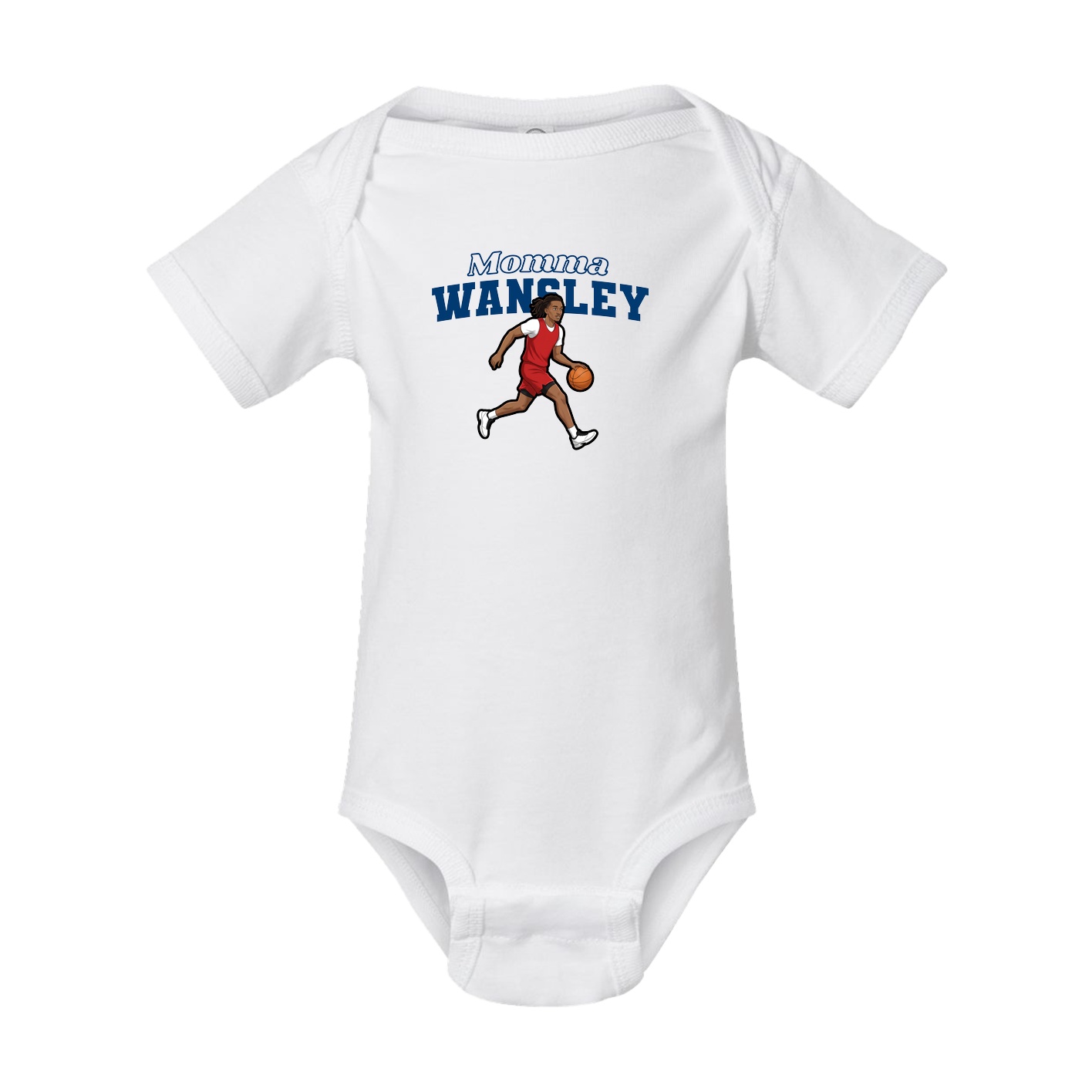 Baby Onesie — Mothers Day Block in White