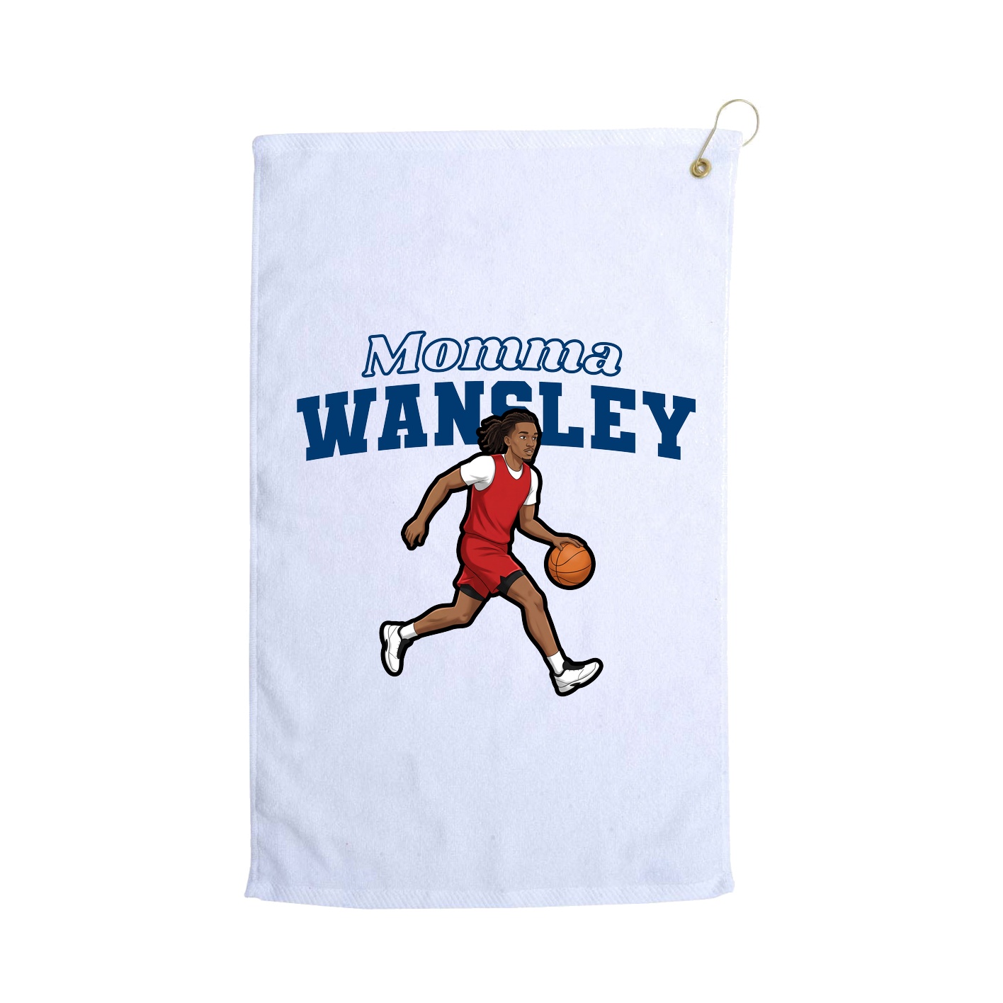 Golf Towel — Mothers Day Block in White