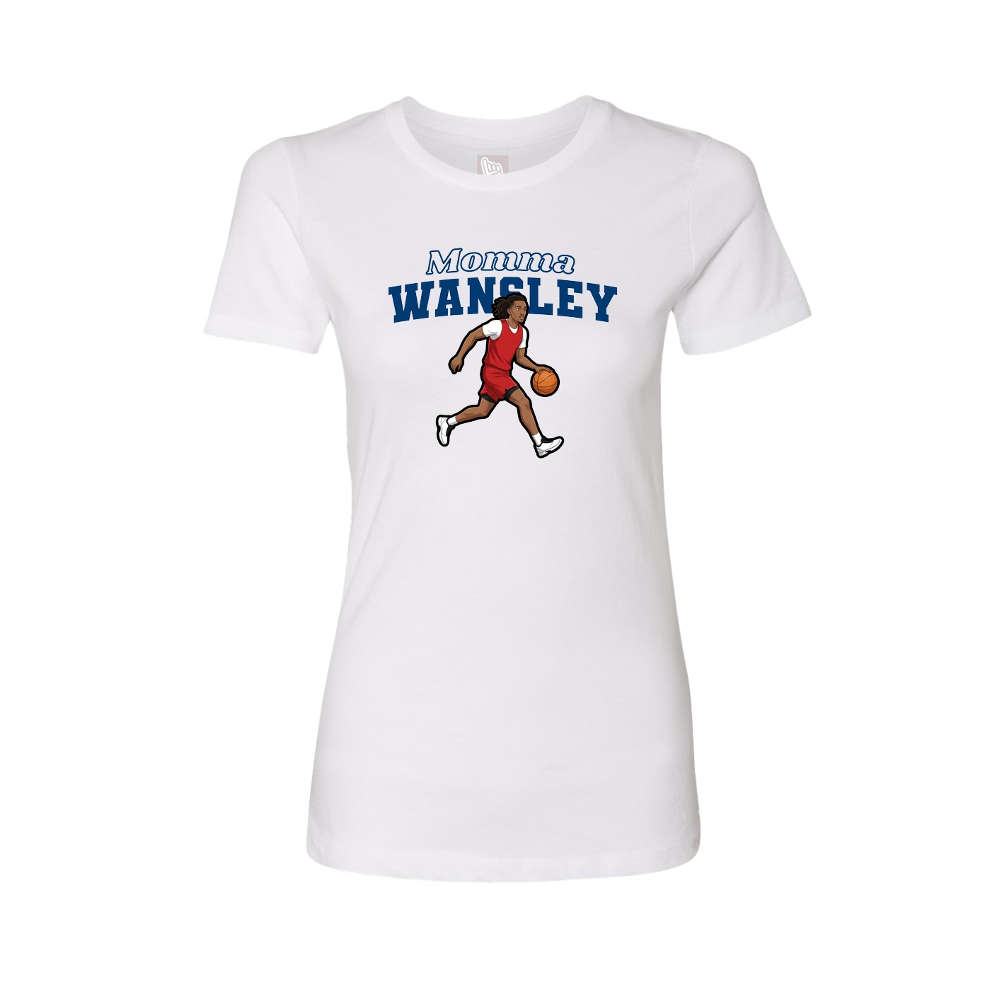 Womens Tee — Mothers Day Block in White