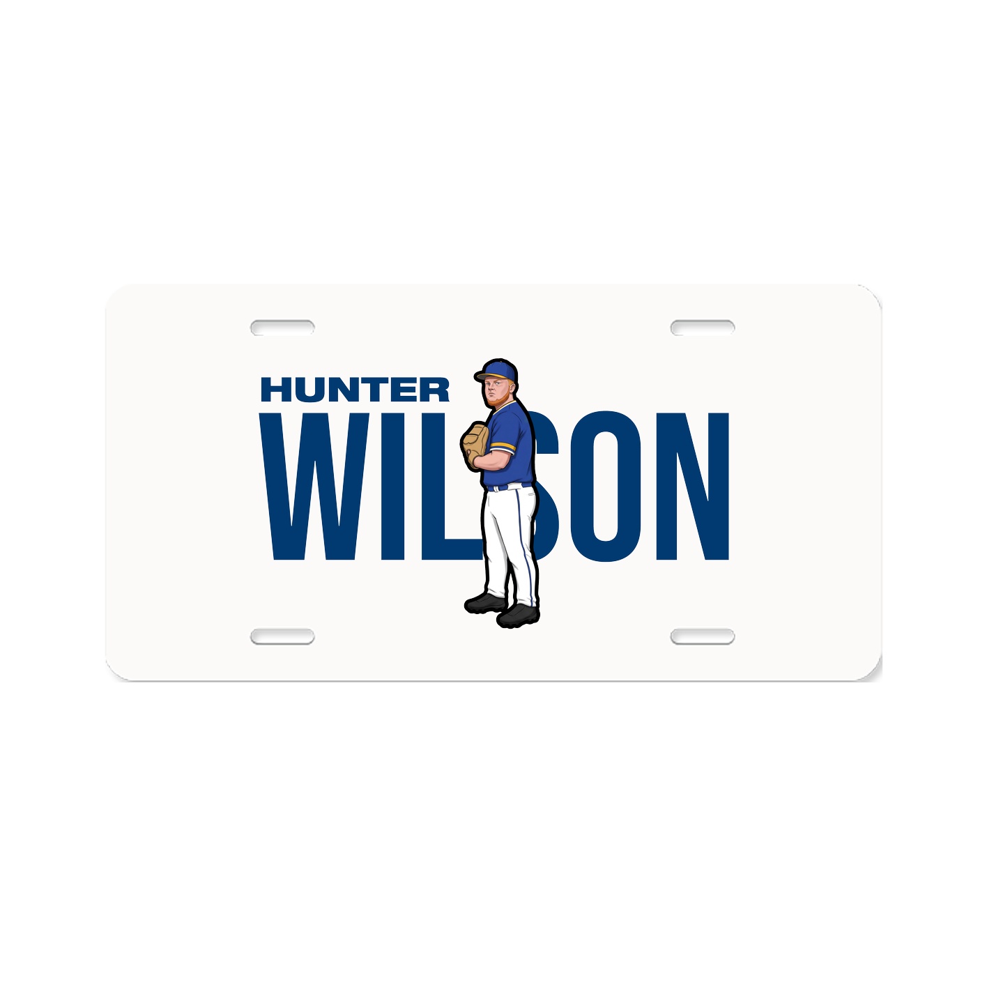 License Plate — Player Name in Classic