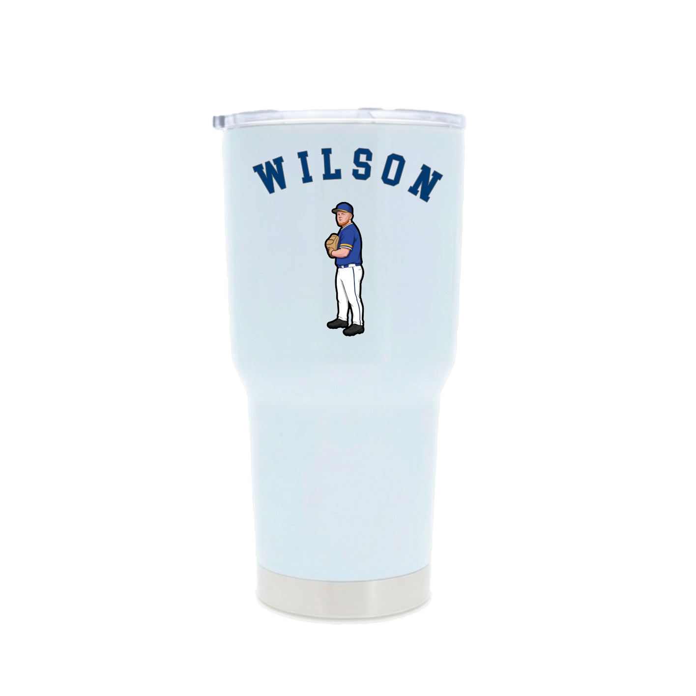 30oz Stainless Steel Tumbler — Shirsey Arch in White