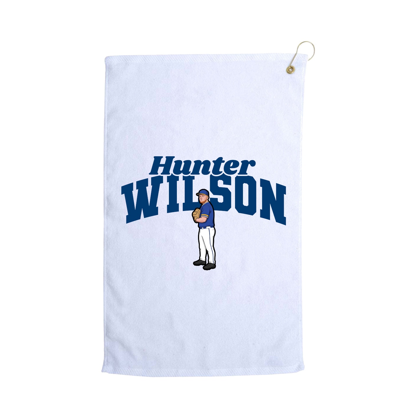Golf Towel — Signature Arch in White