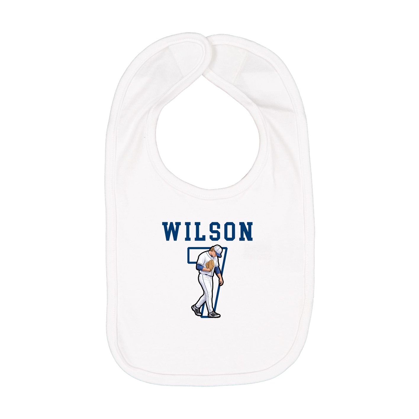 Infant Bib — Shirsey in White
