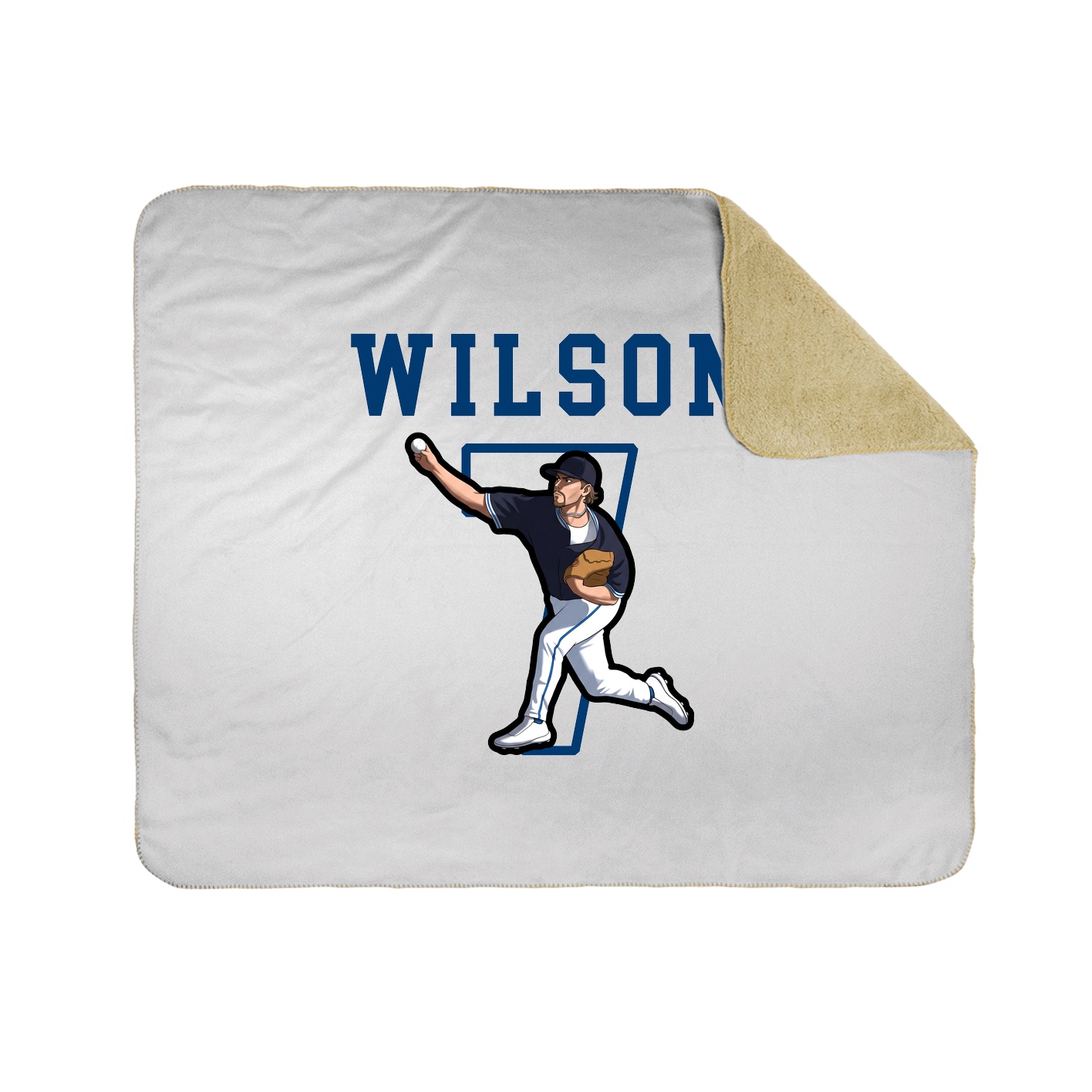 Throw Blanket — Shirsey in White