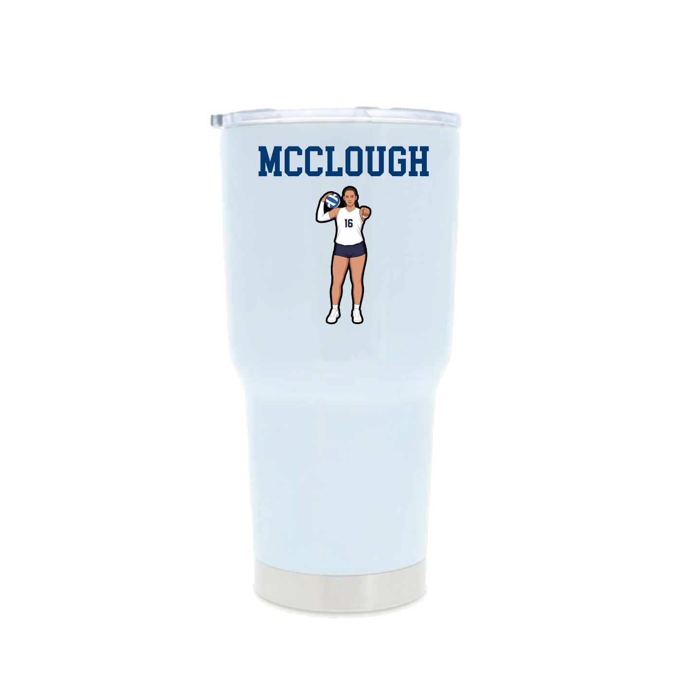 30oz Stainless Steel Tumbler — Shirsey in White