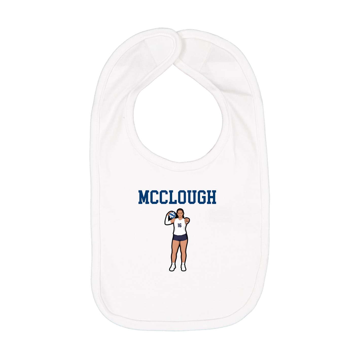 Infant Bib — Shirsey in White