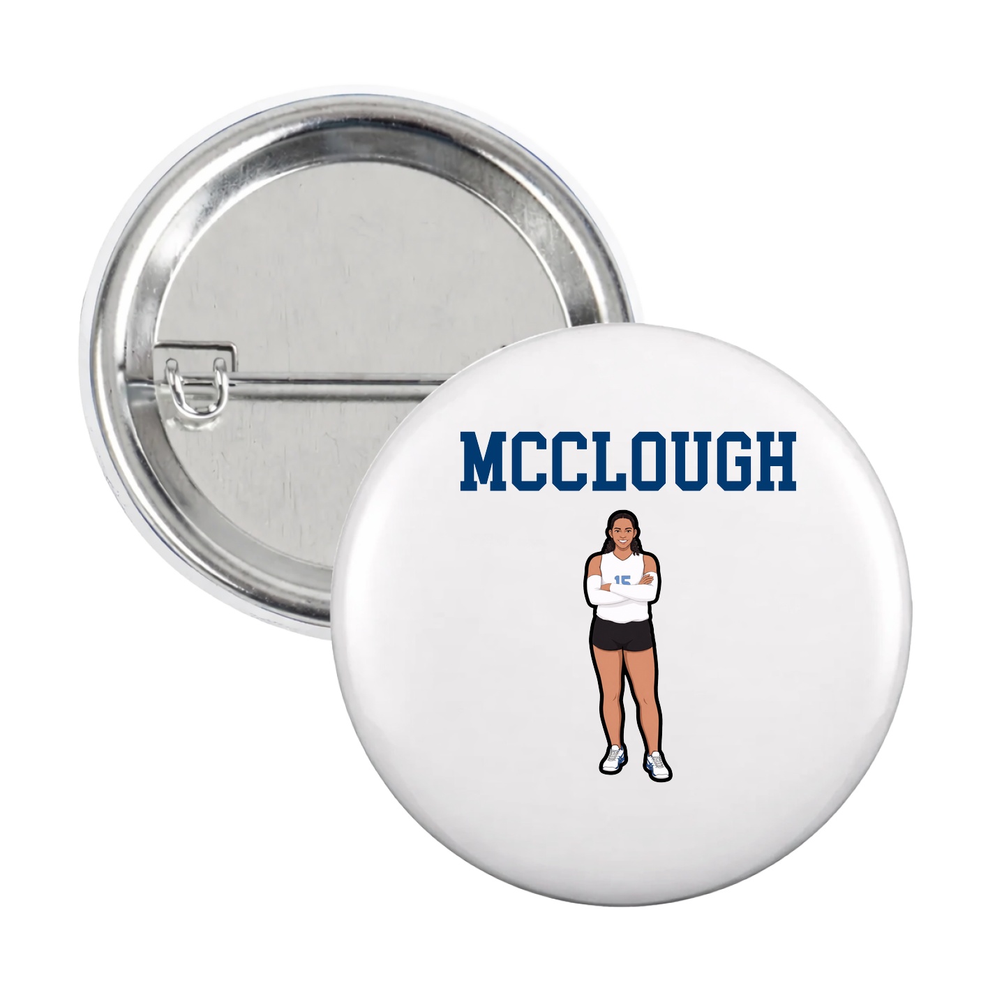 Game Day Button — Shirsey in White