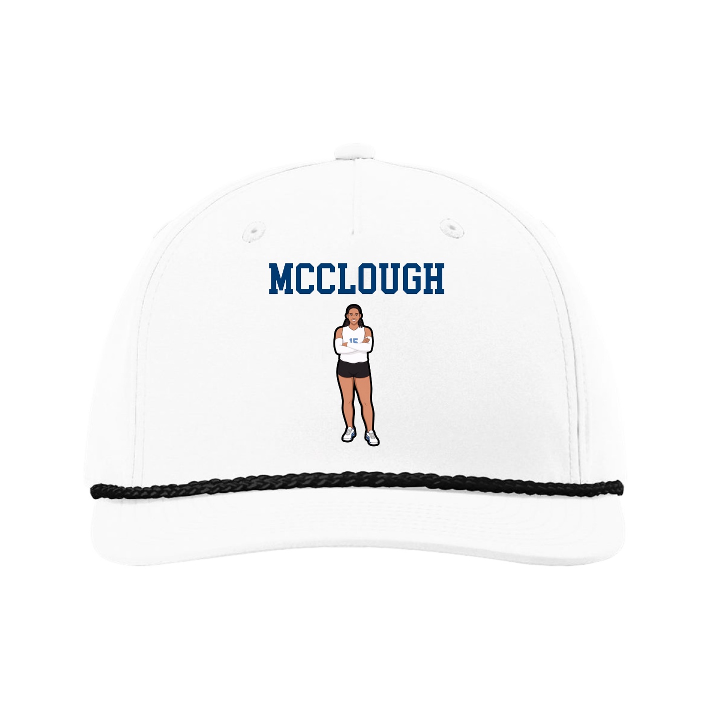 Five-Panel Classic Rope Cap — Shirsey in White