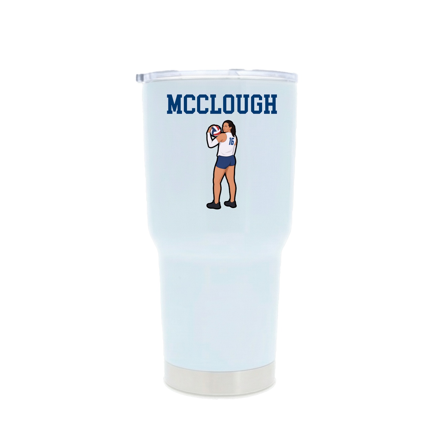 30oz Stainless Steel Tumbler — Shirsey in White