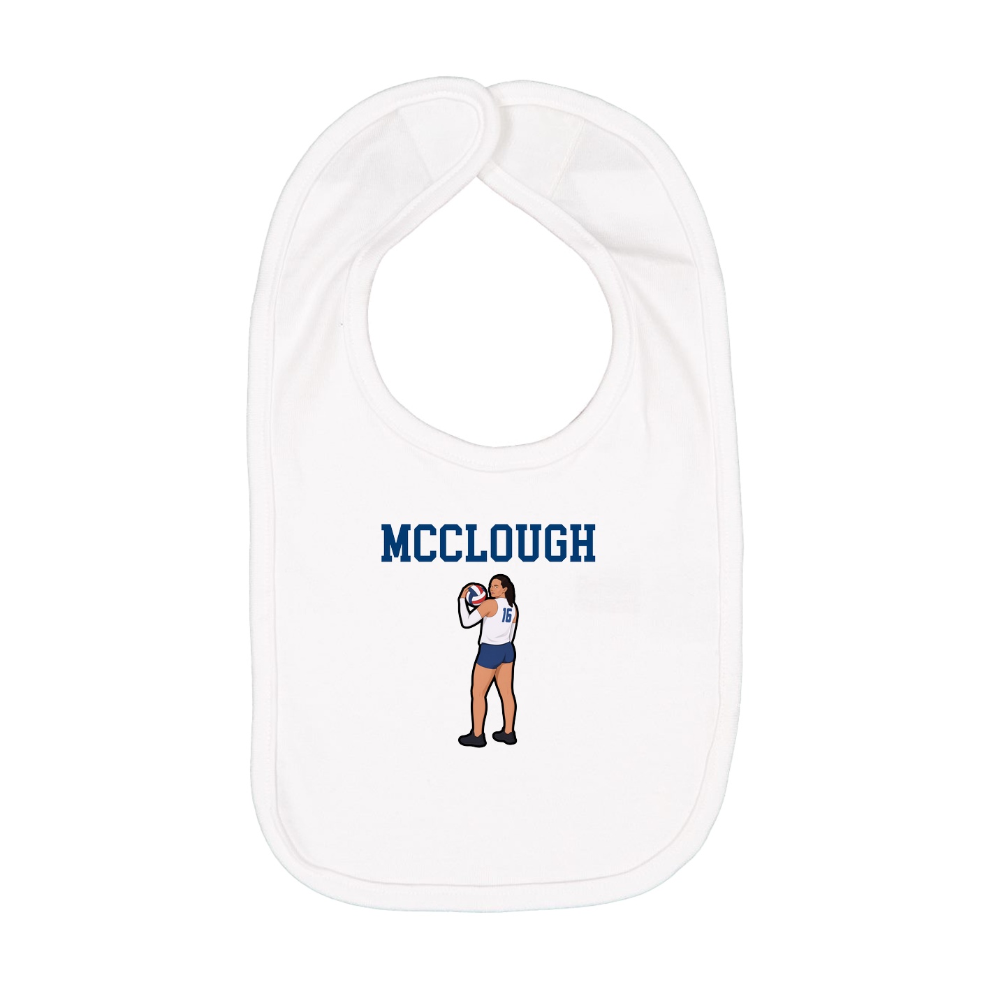 Infant Bib — Shirsey in White